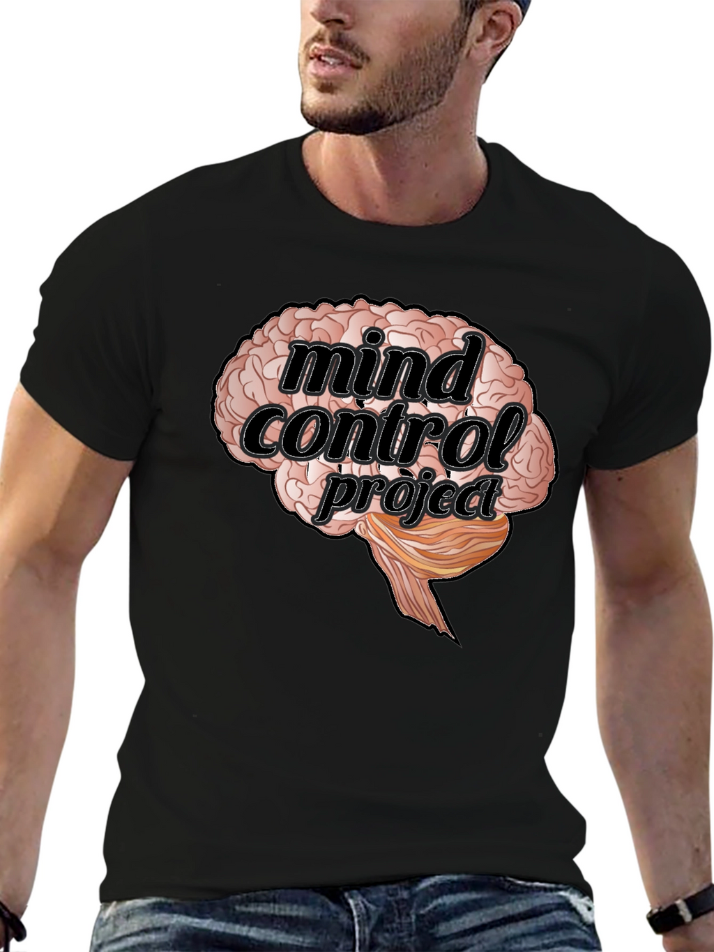 Mind Control Project Brain Graphic T-Shirt