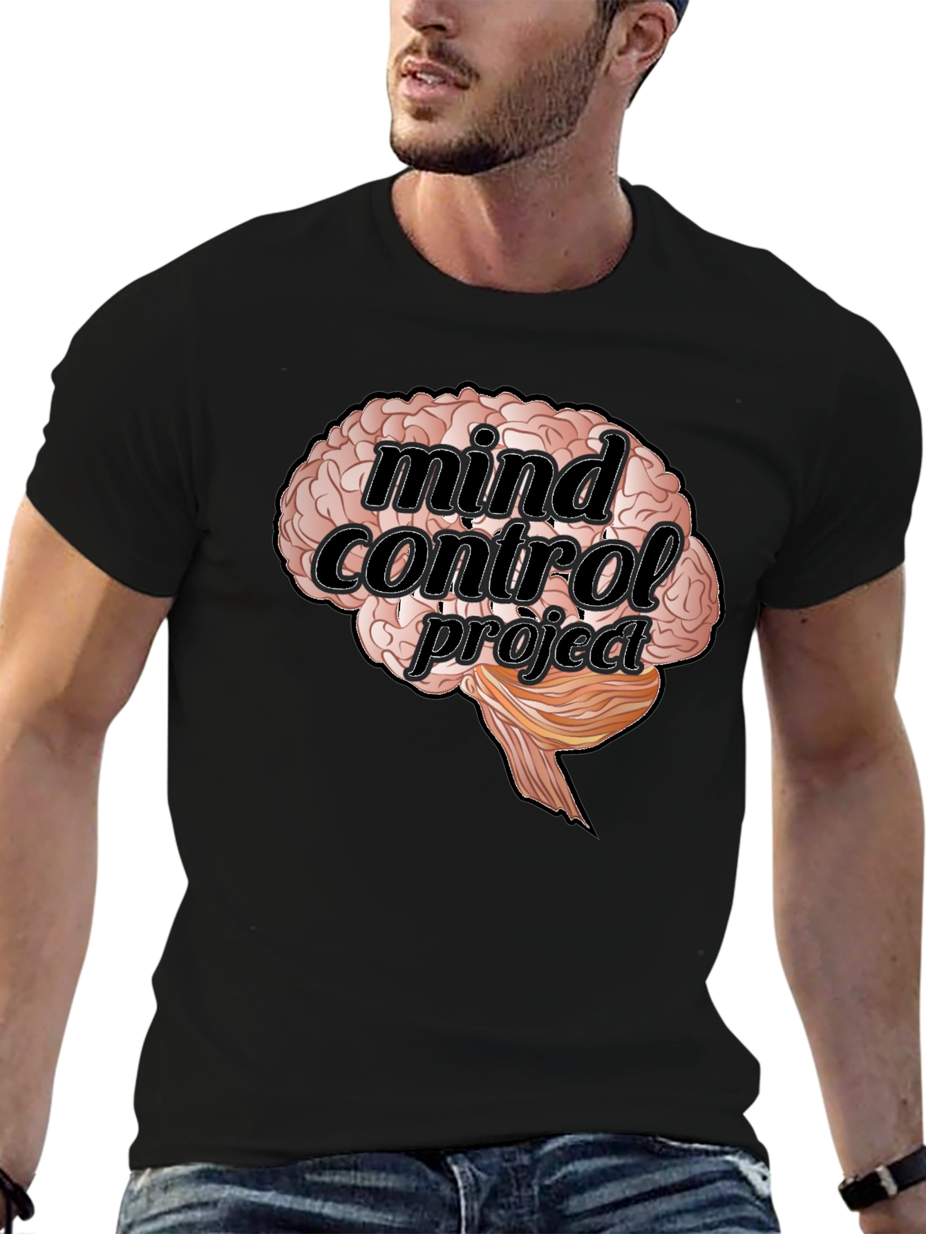 Mind Control Project Brain Graphic T-Shirt