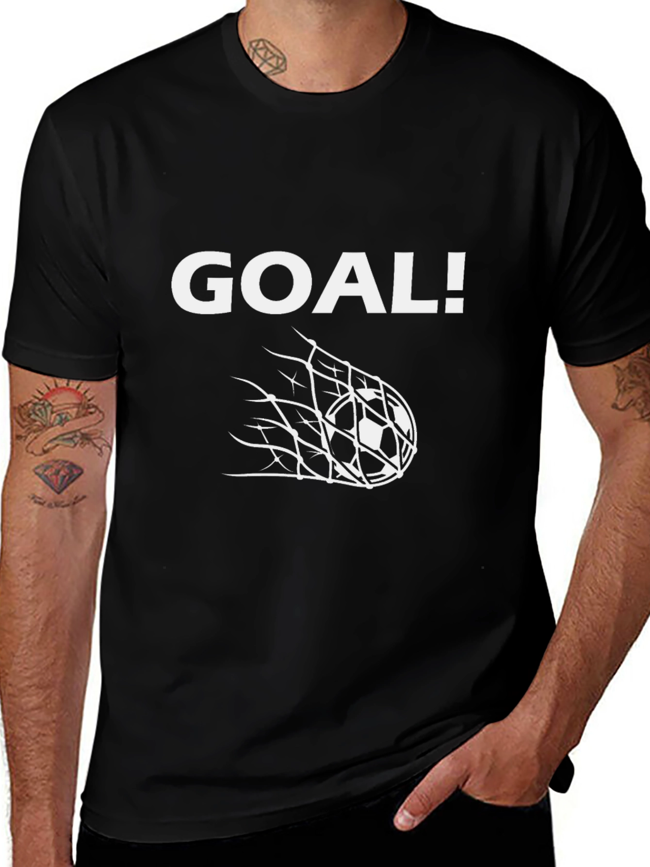 Goal! Black Soccer T-Shirt