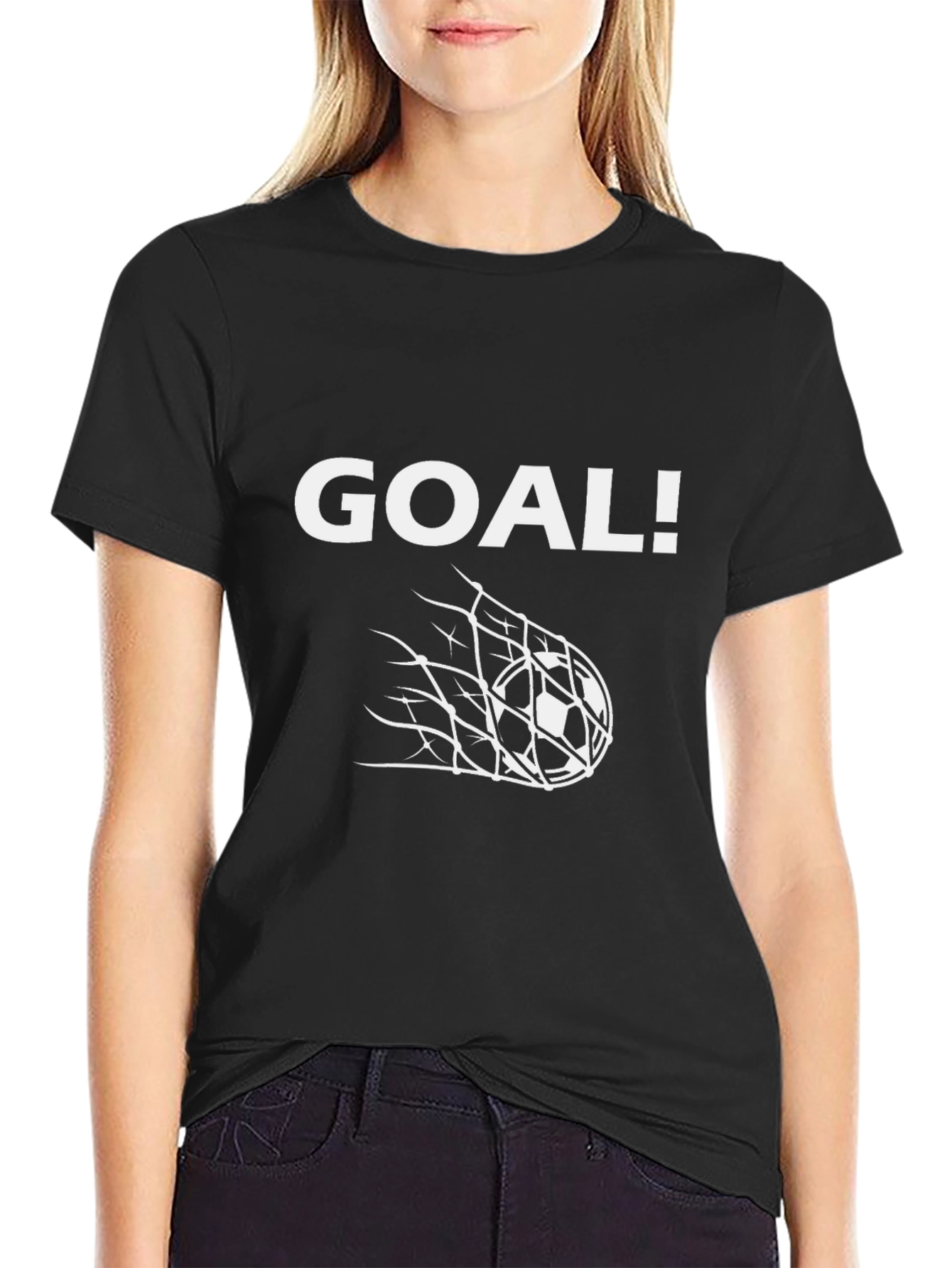 Goal! Black Soccer T-Shirt