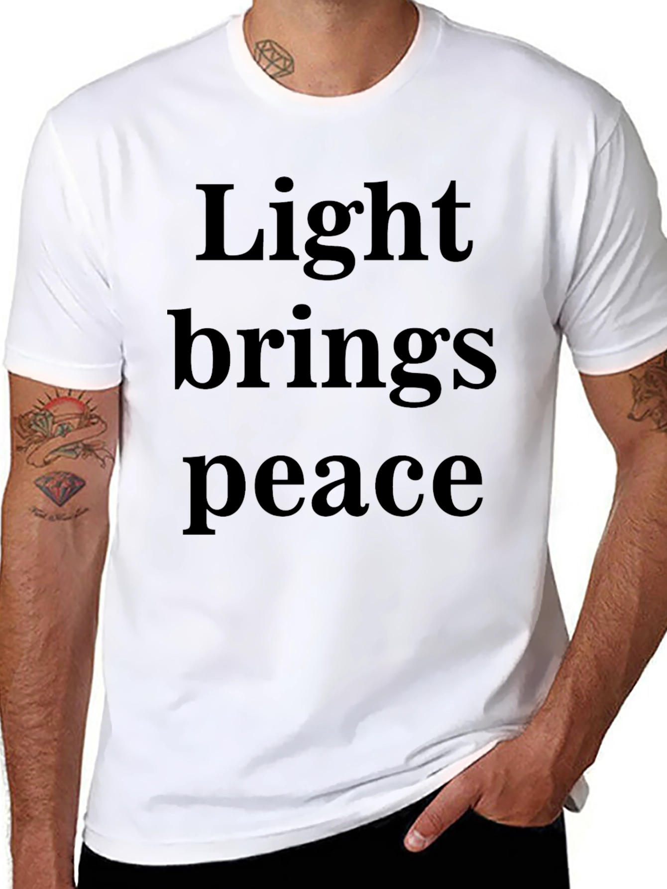 Light Brings Peace Graphic T-Shirt - Unisex