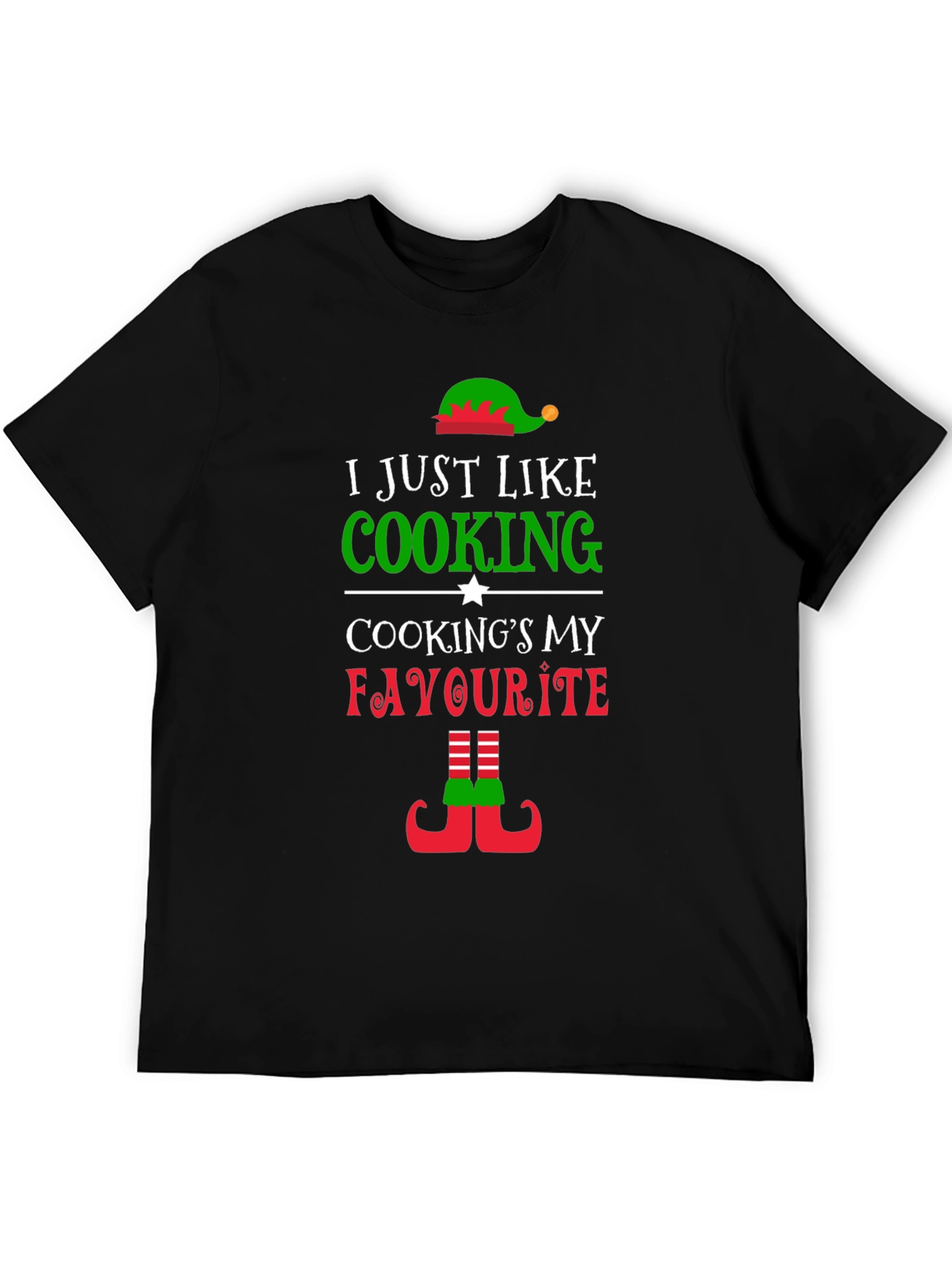 I Just Like Cooking Elf Christmas T-Shirt