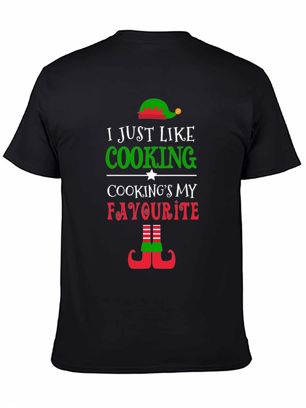 I Just Like Cooking Elf Christmas T-Shirt