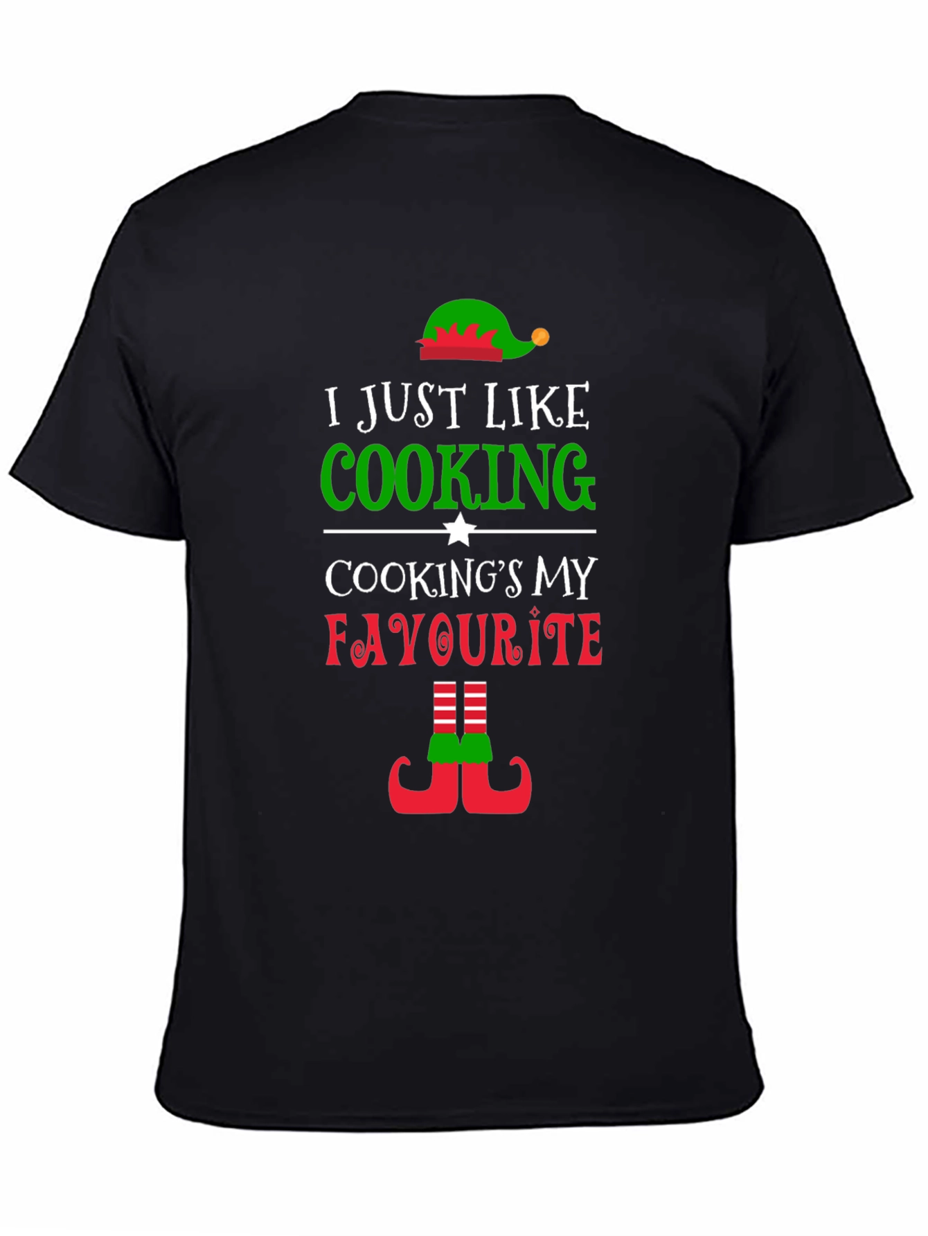 I Just Like Cooking Elf Christmas T-Shirt