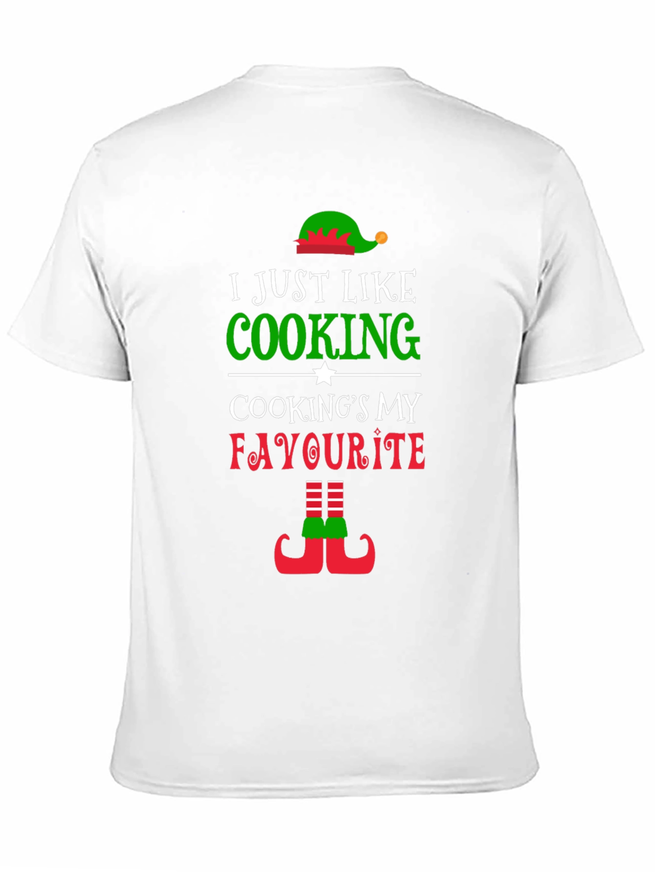 I Just Like Cooking Elf Christmas T-Shirt