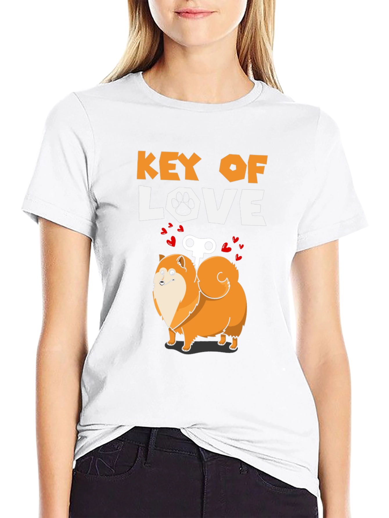 Key of Love Dog T-Shirt