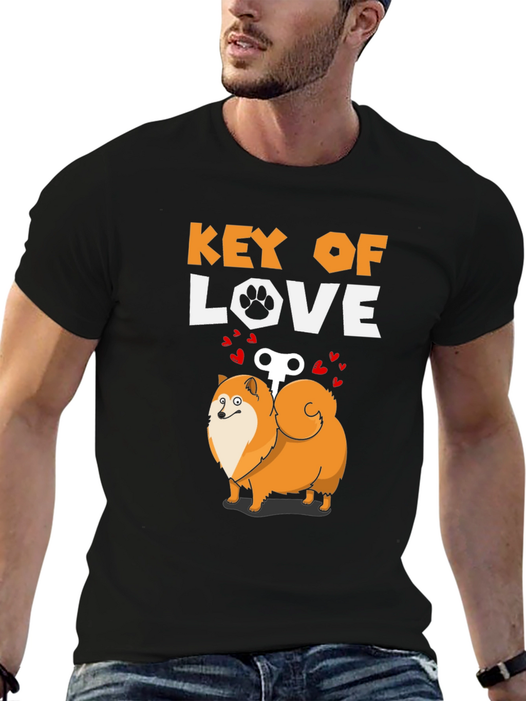 Key of Love Dog T-Shirt
