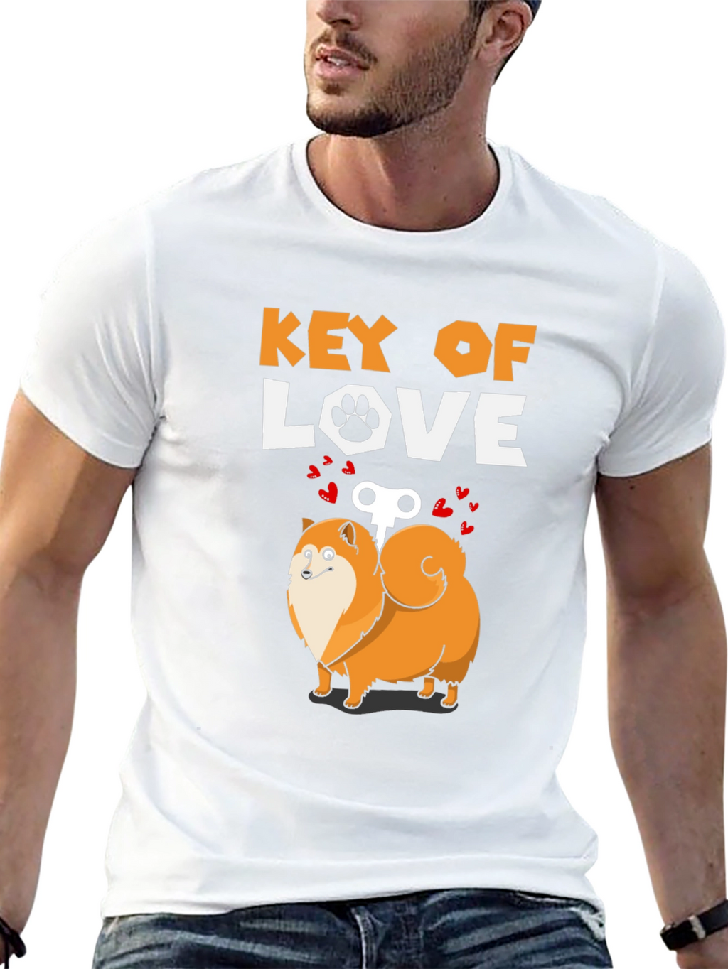 Key of Love Dog T-Shirt