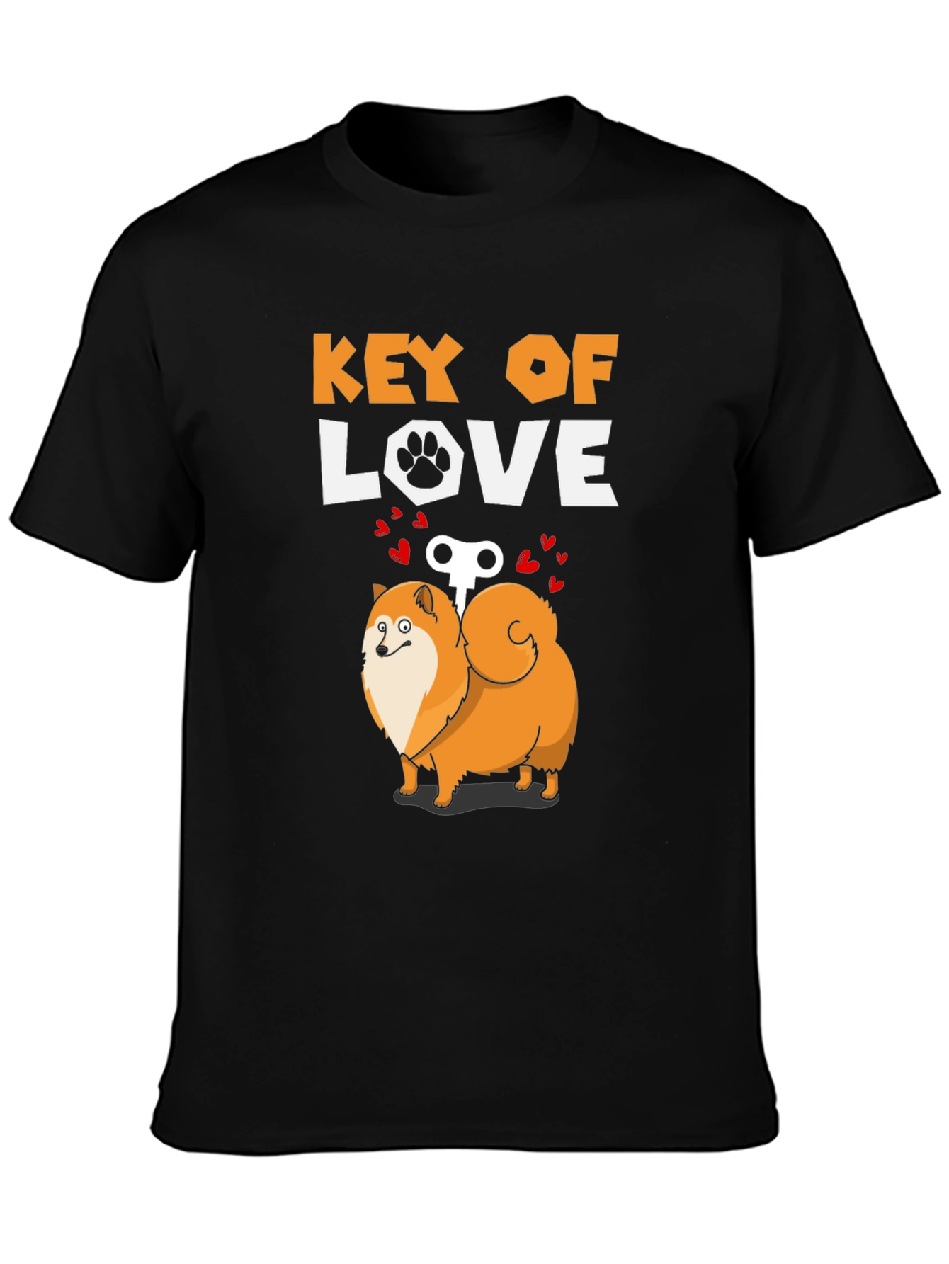 Key of Love Dog T-Shirt