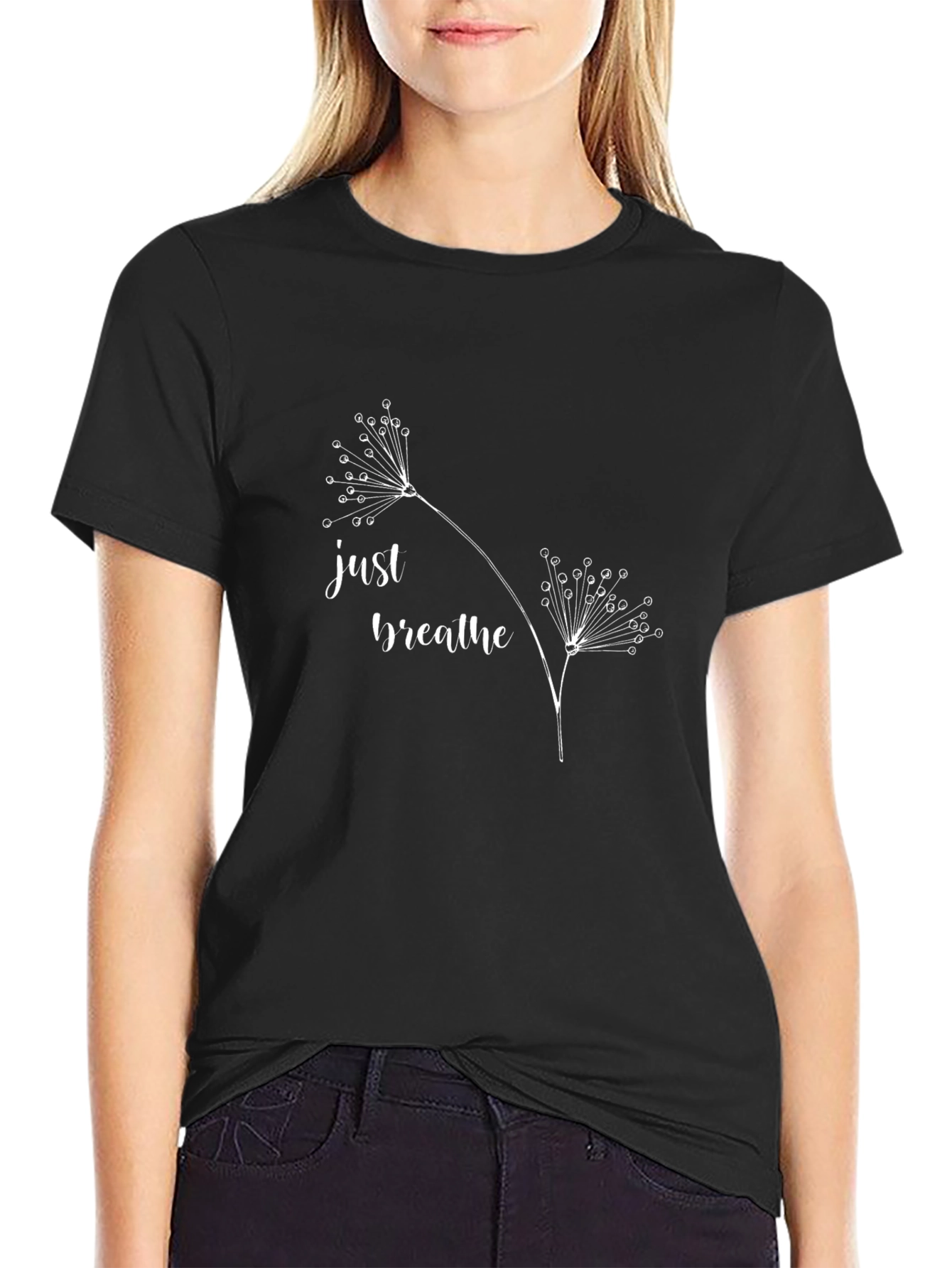 Just Breathe Graphic Tee - Relaxed Fit