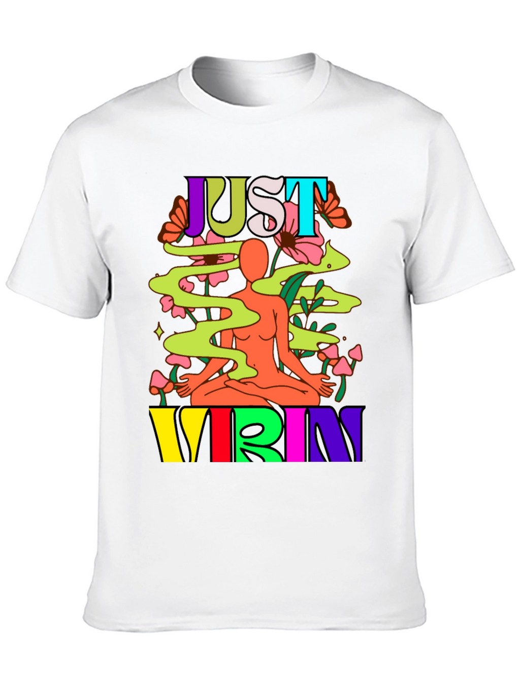 Just Vibin Graphic Tee - Black