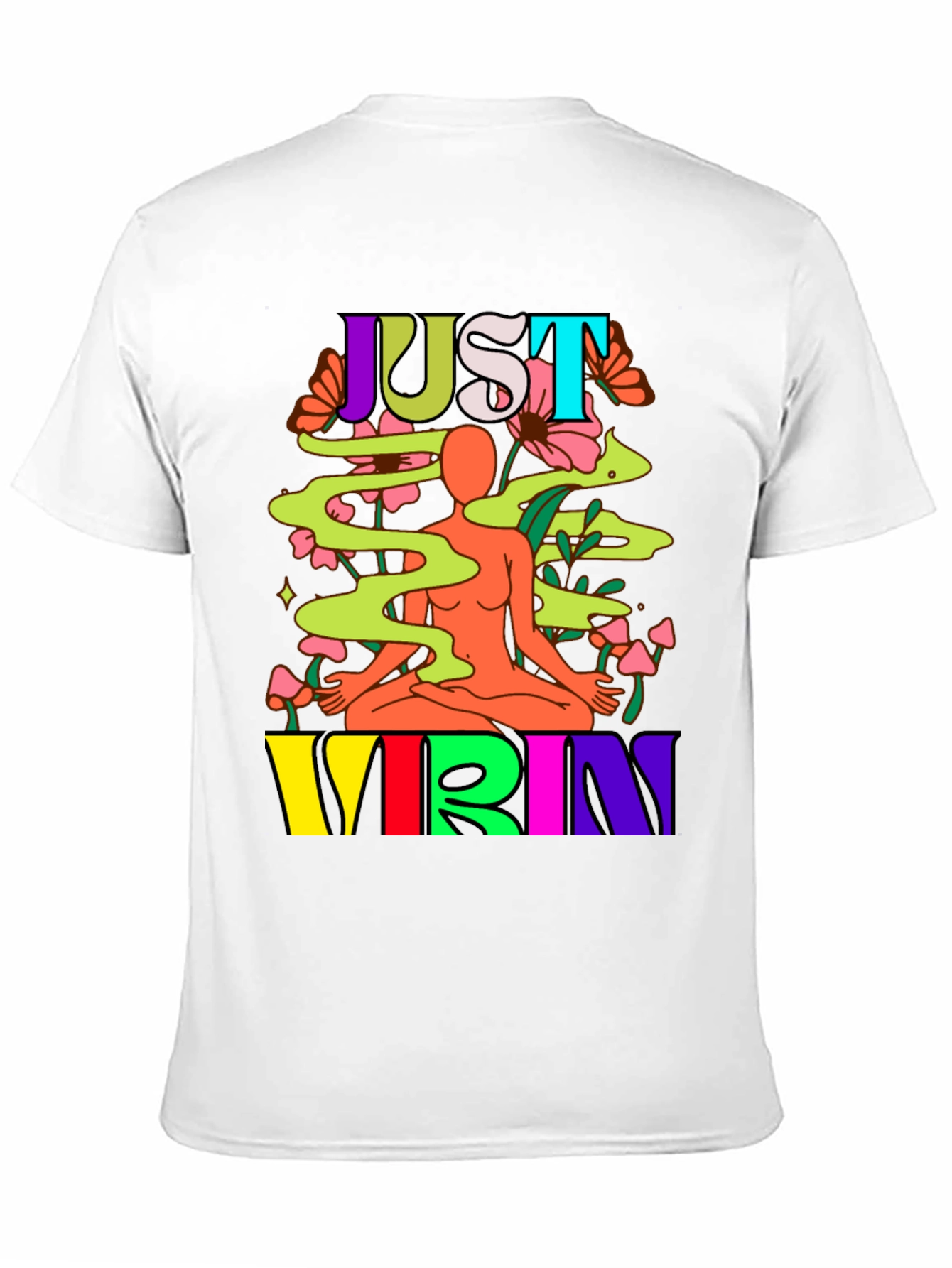 Just Vibin Graphic Tee - Black