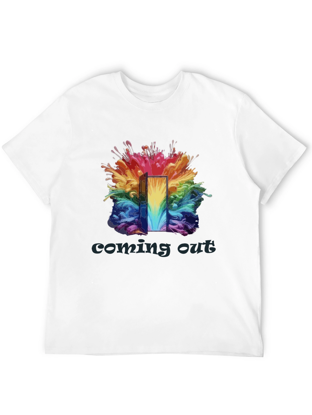 Coming Out Rainbow Door T-Shirt
