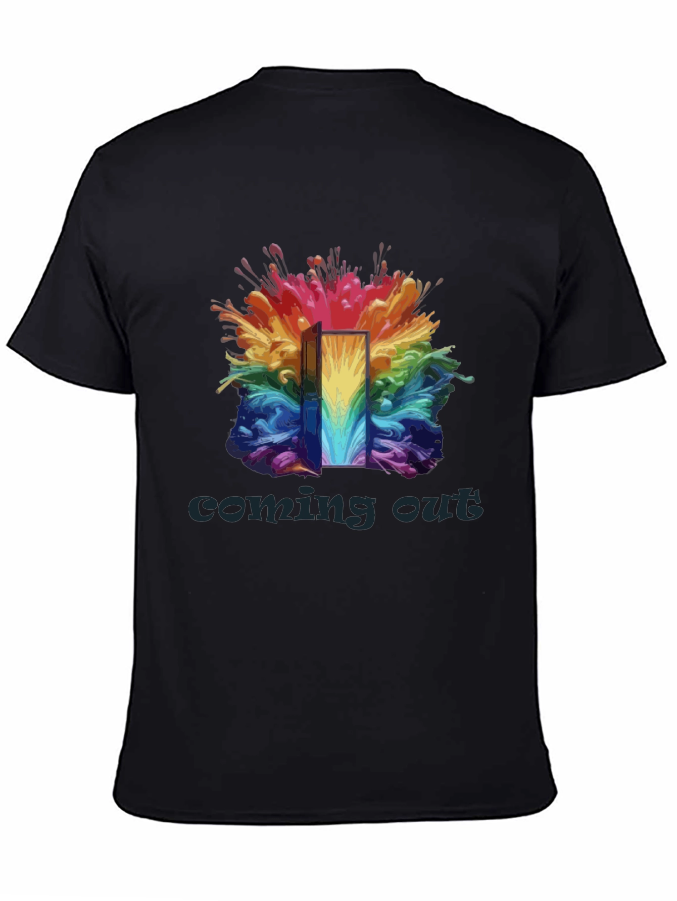 Coming Out Rainbow Door T-Shirt