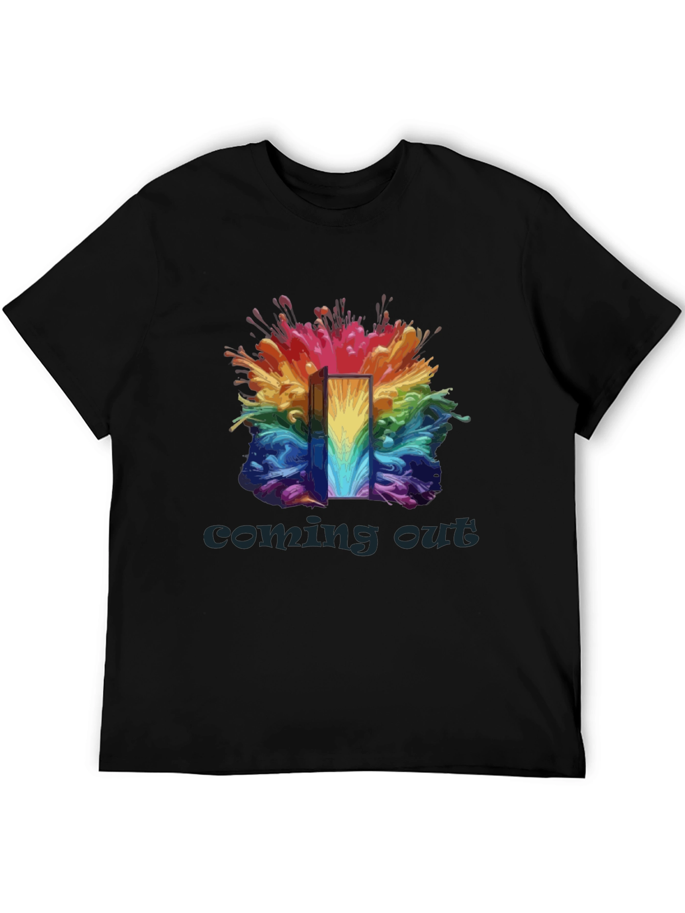 Coming Out Rainbow Door T-Shirt