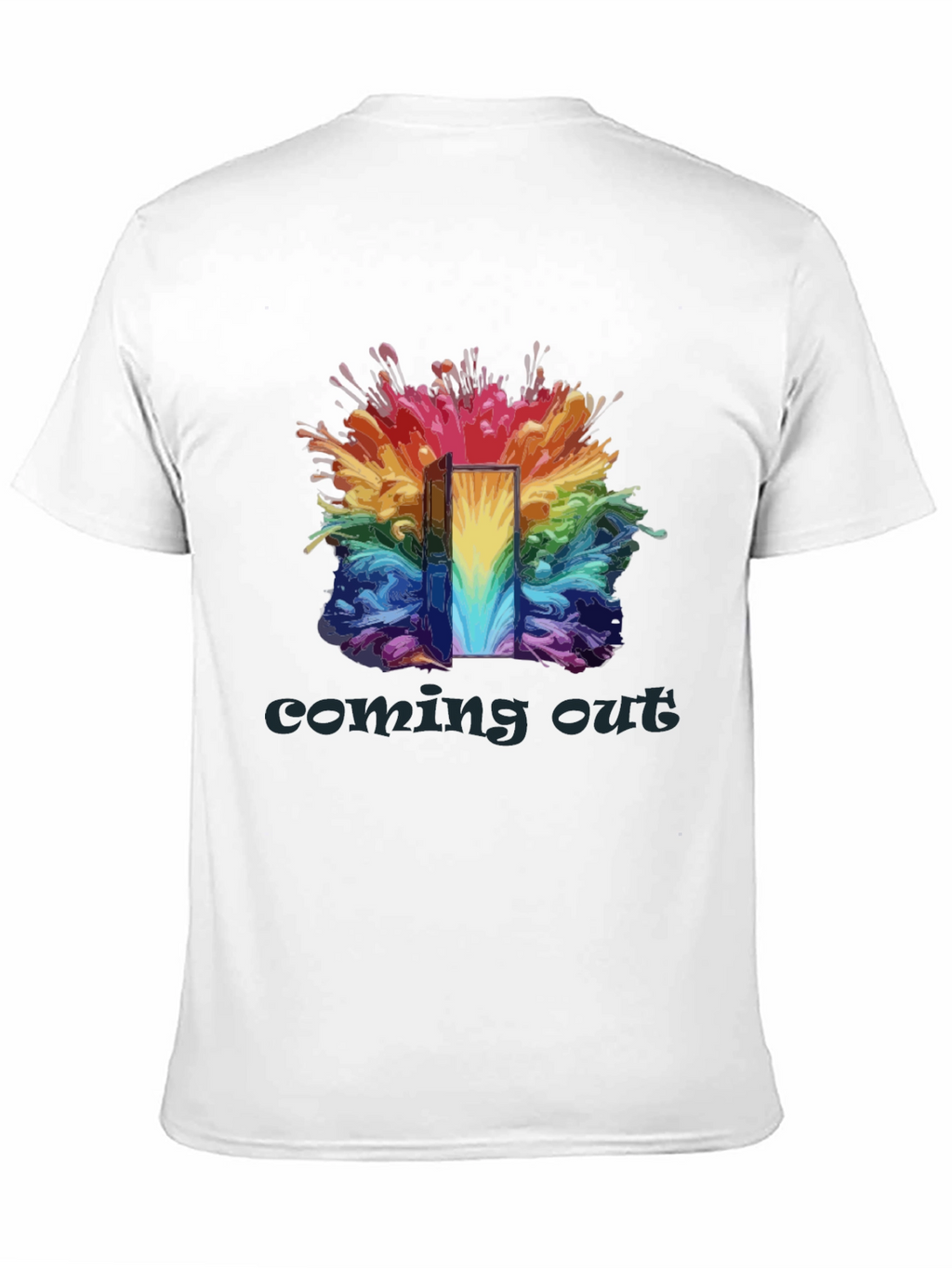Coming Out Rainbow Door T-Shirt