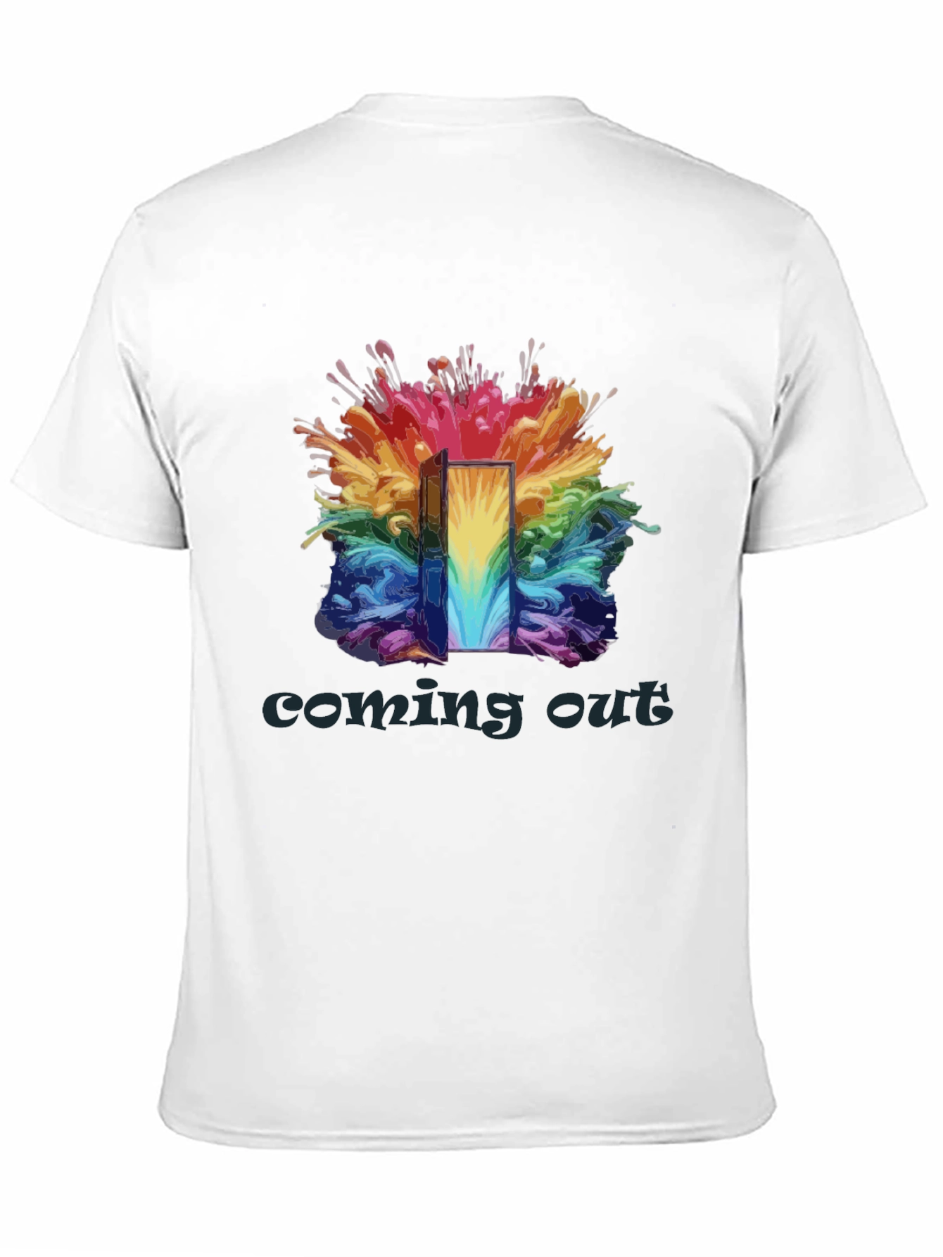 Coming Out Rainbow Door T-Shirt