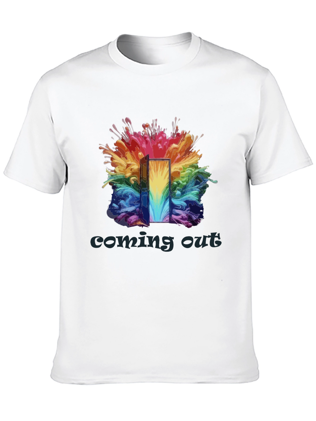 Coming Out Rainbow Door T-Shirt
