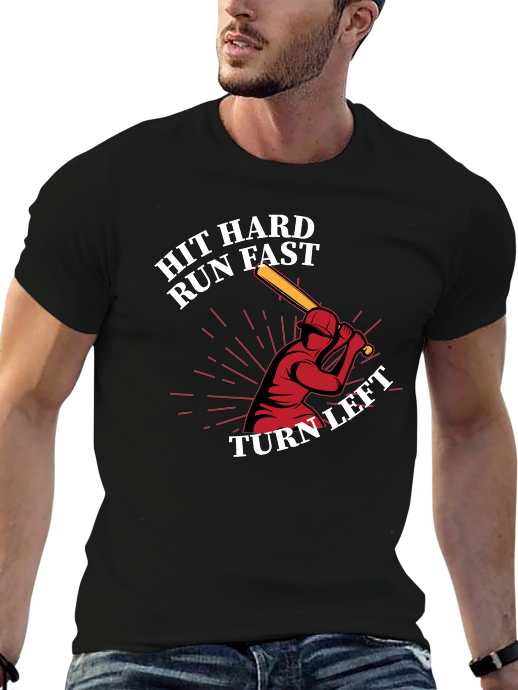 Hit Hard Run Fast Graphic Tee