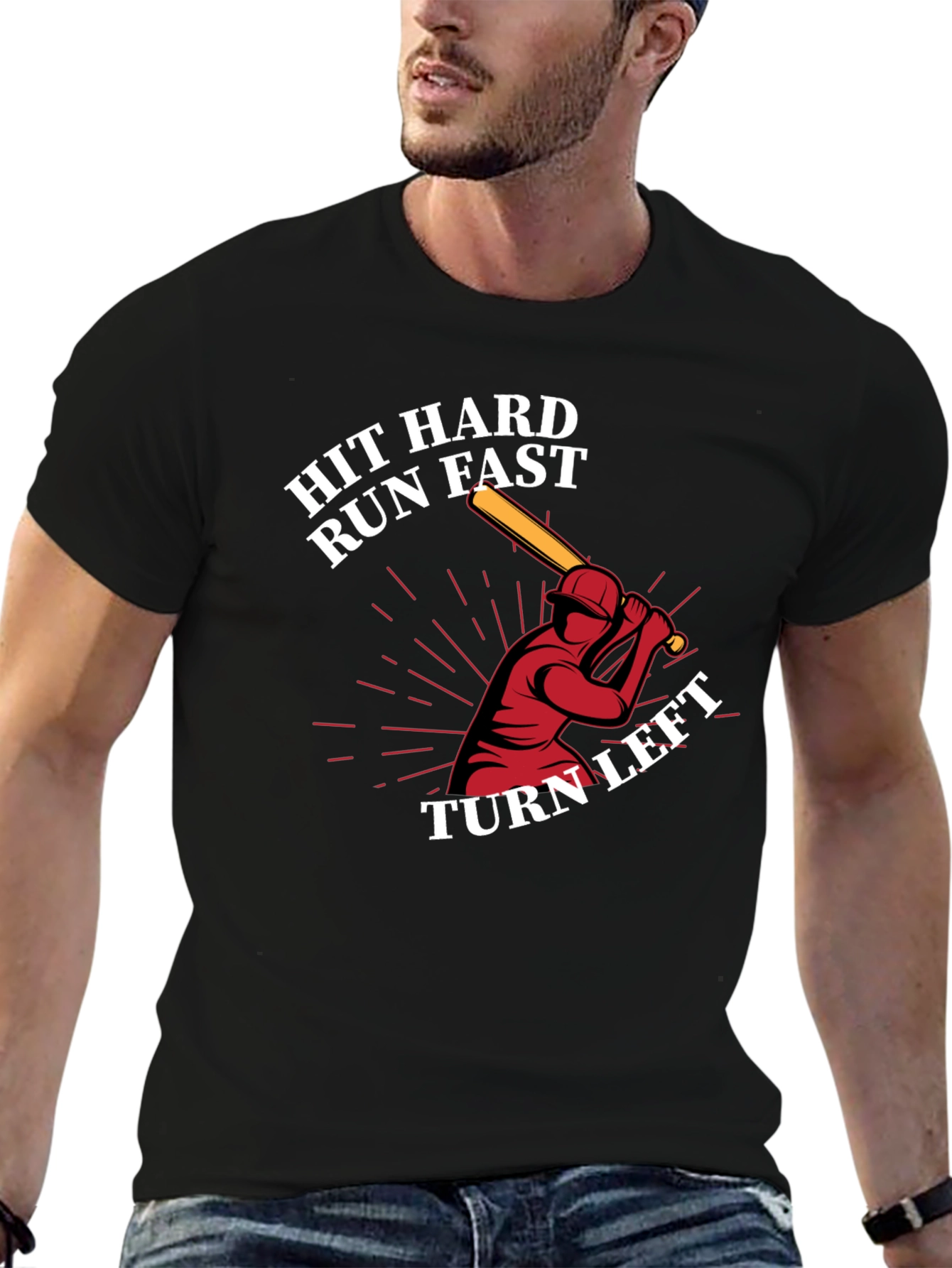 Hit Hard Run Fast Graphic Tee