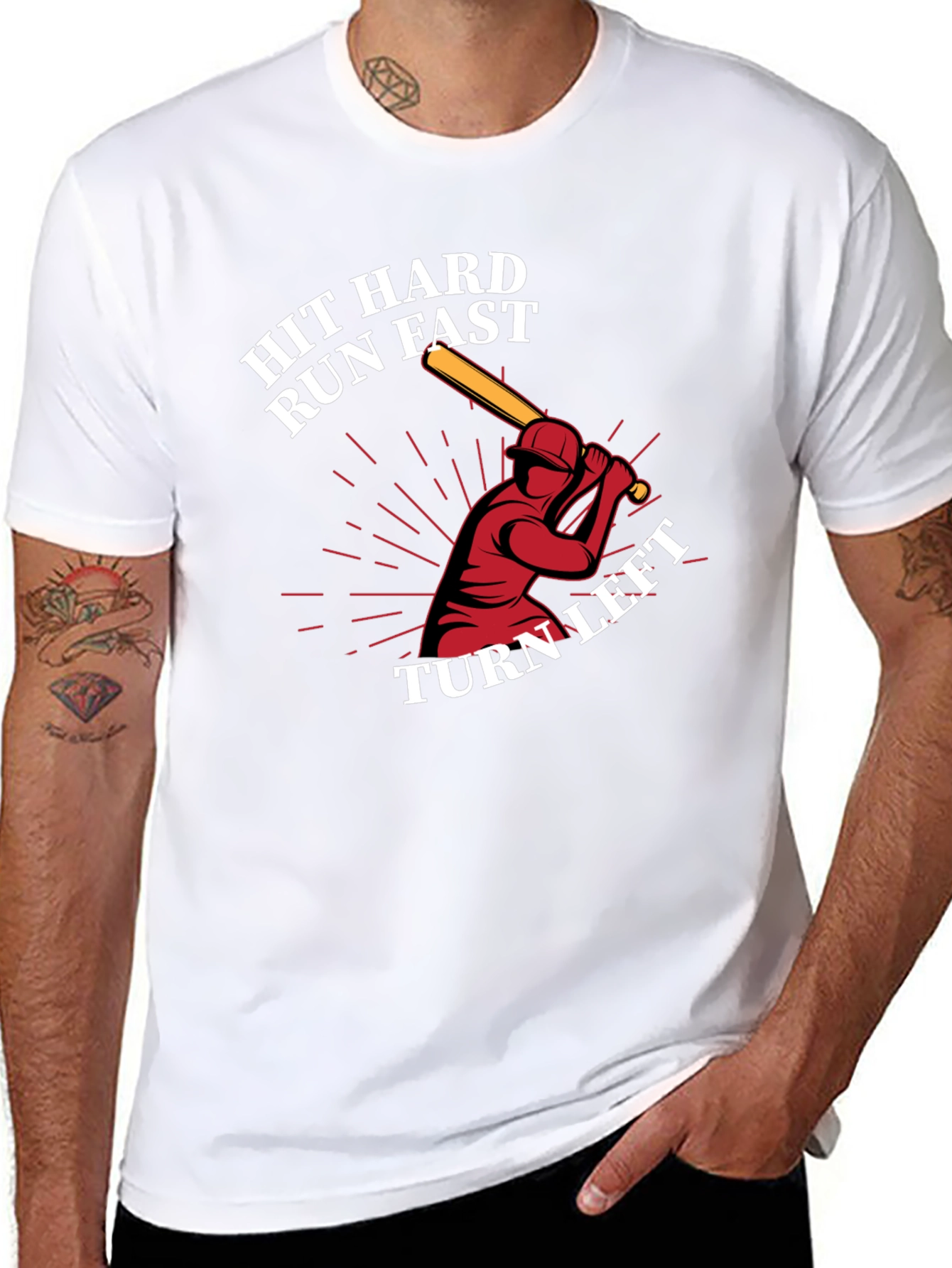 Hit Hard Run Fast Graphic Tee