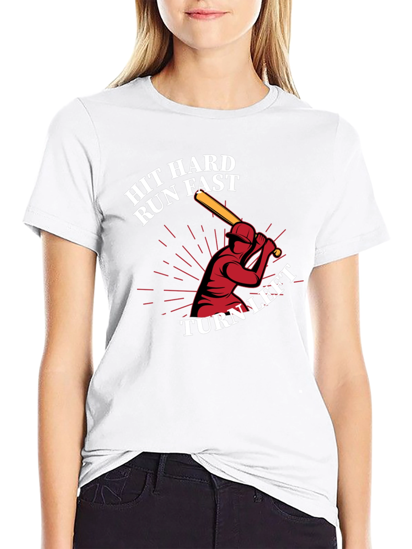 Hit Hard Run Fast Graphic Tee