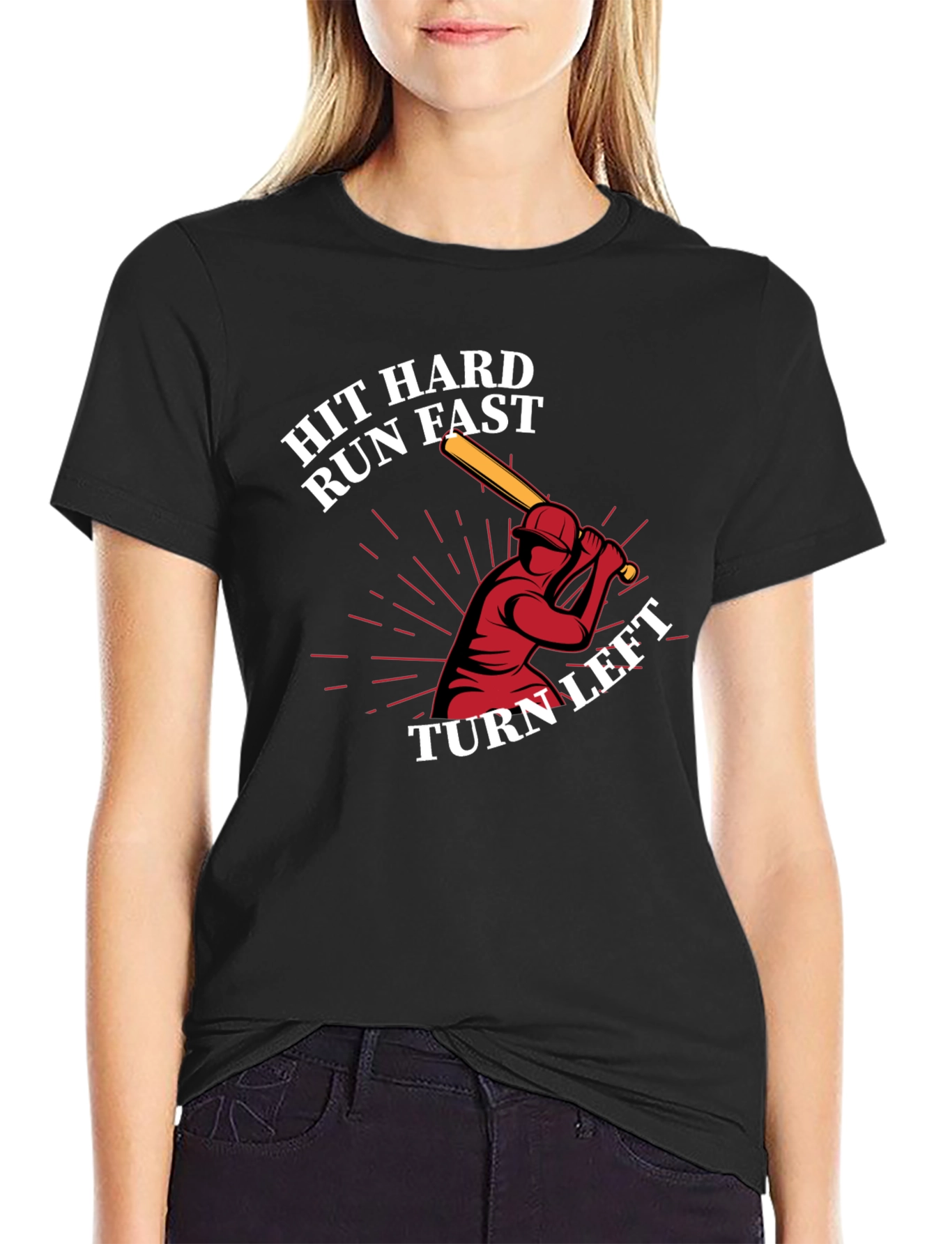 Hit Hard Run Fast Graphic Tee