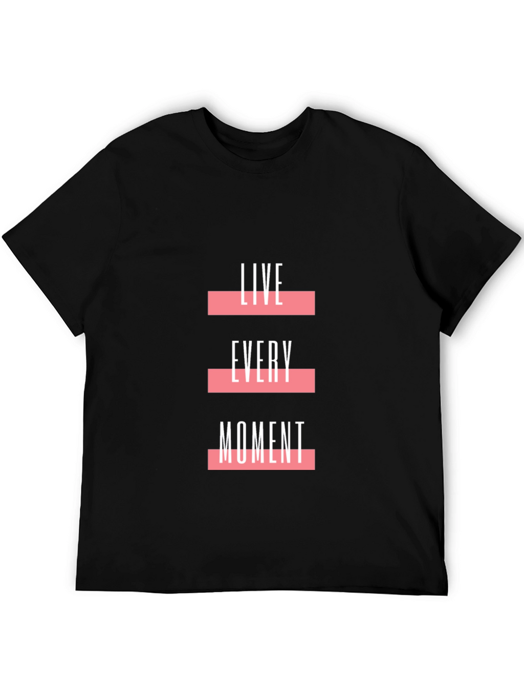 Live Every Moment Graphic Tee - Black