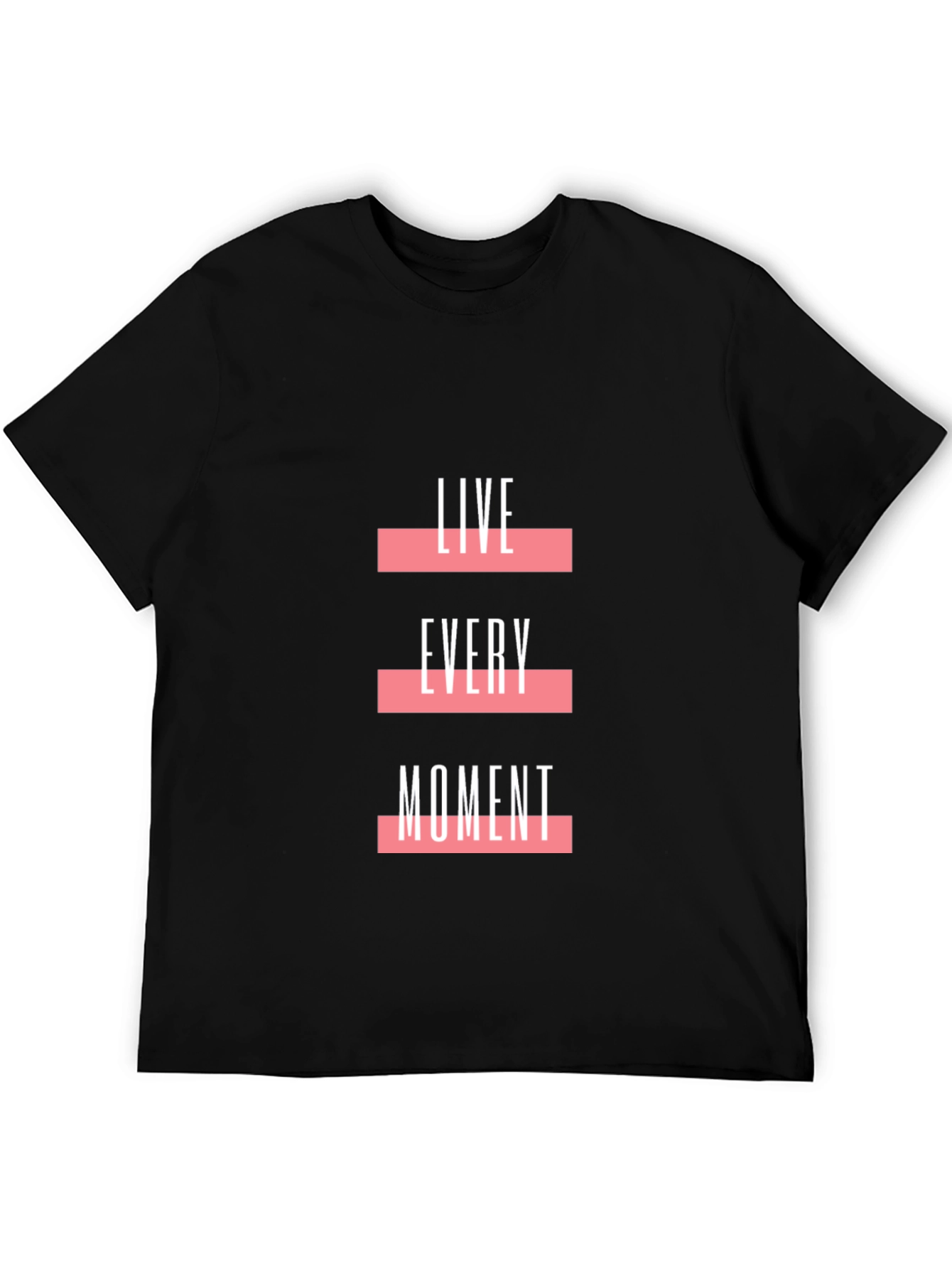 Live Every Moment Graphic Tee - Black