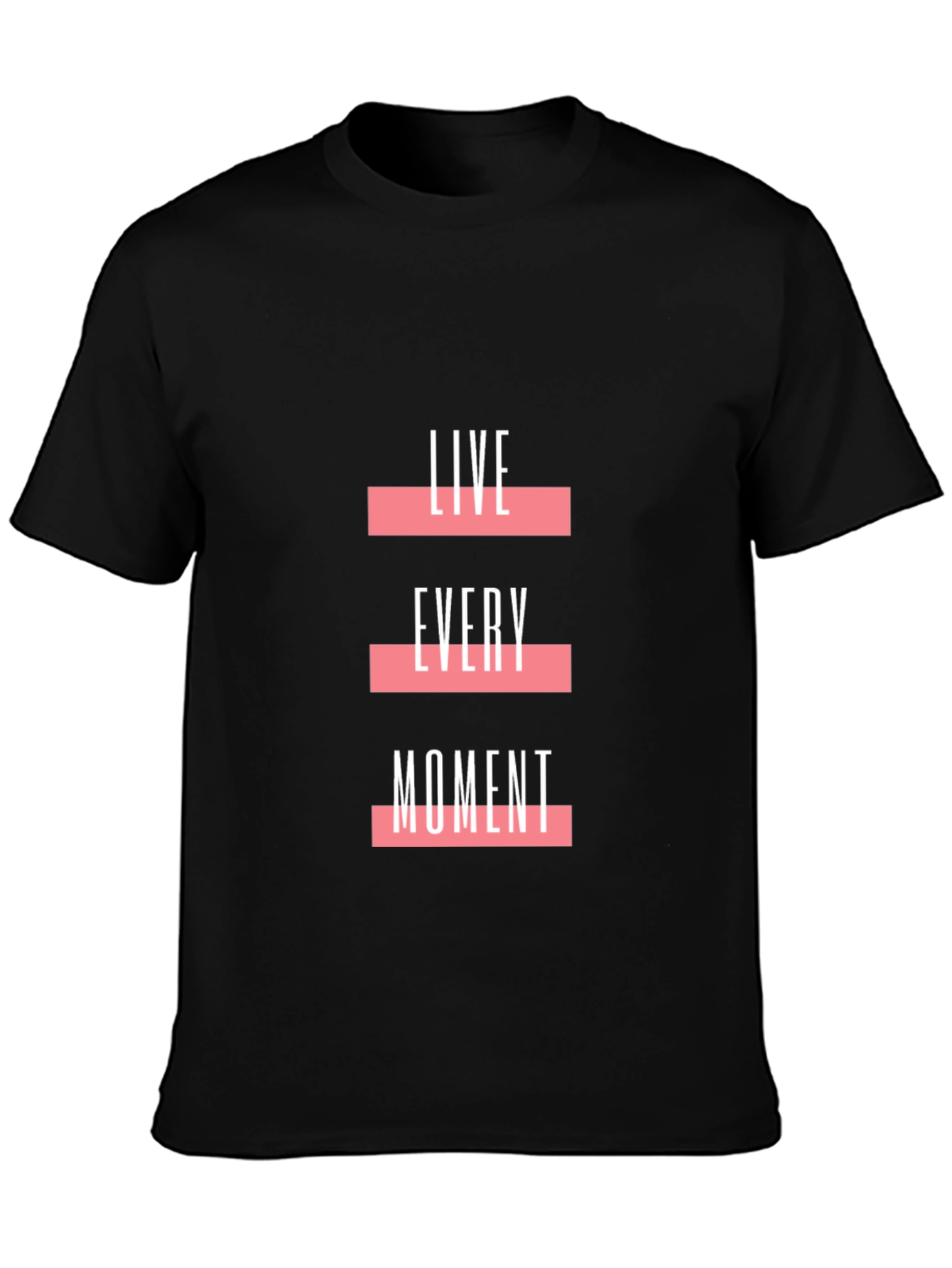 Live Every Moment Graphic Tee - Black