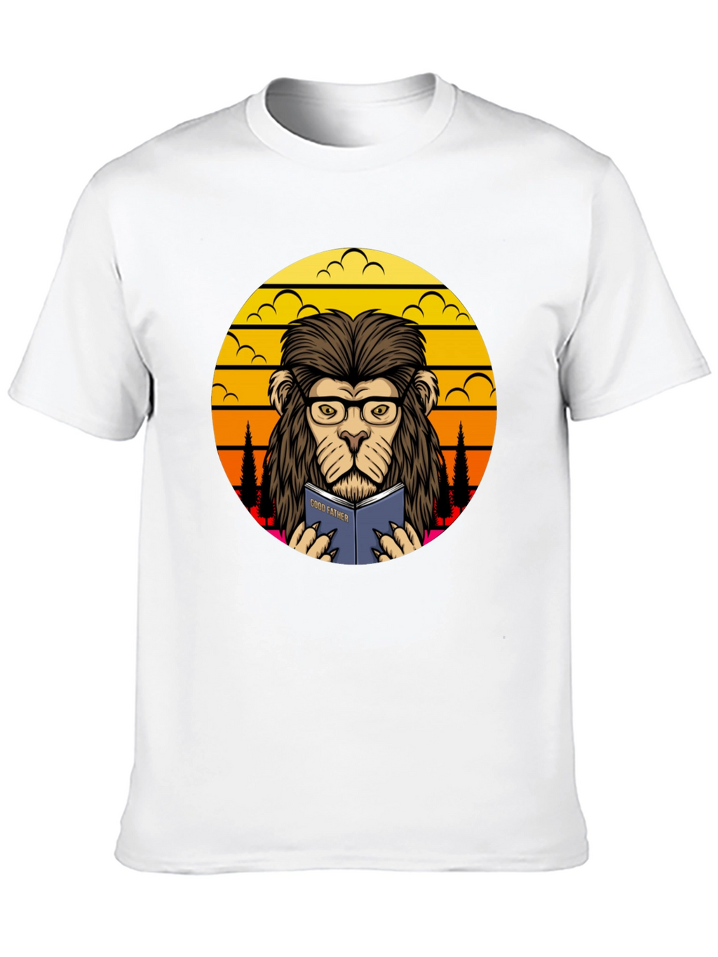 Lion Godfather Book T-Shirt