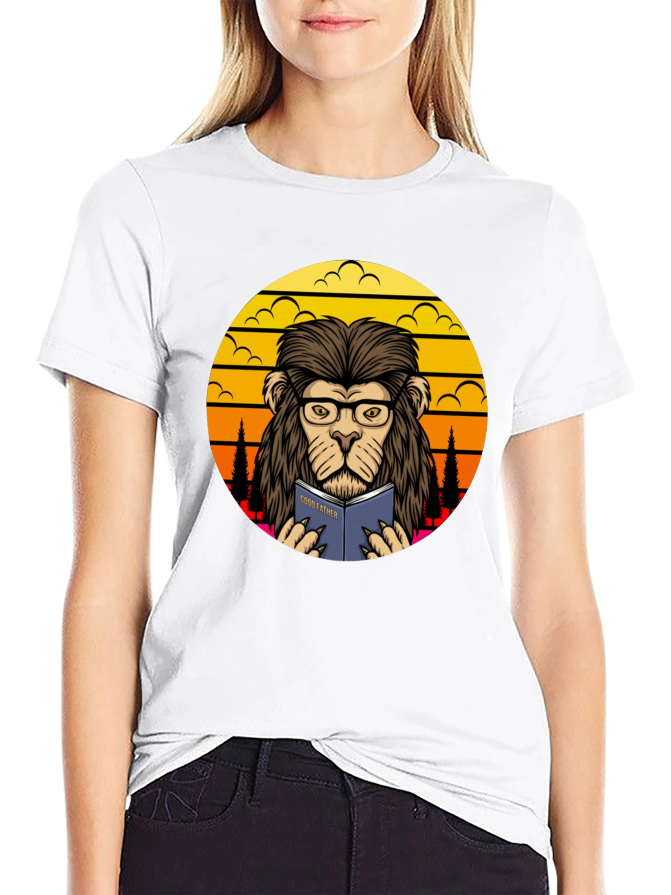 Lion Godfather Book T-Shirt