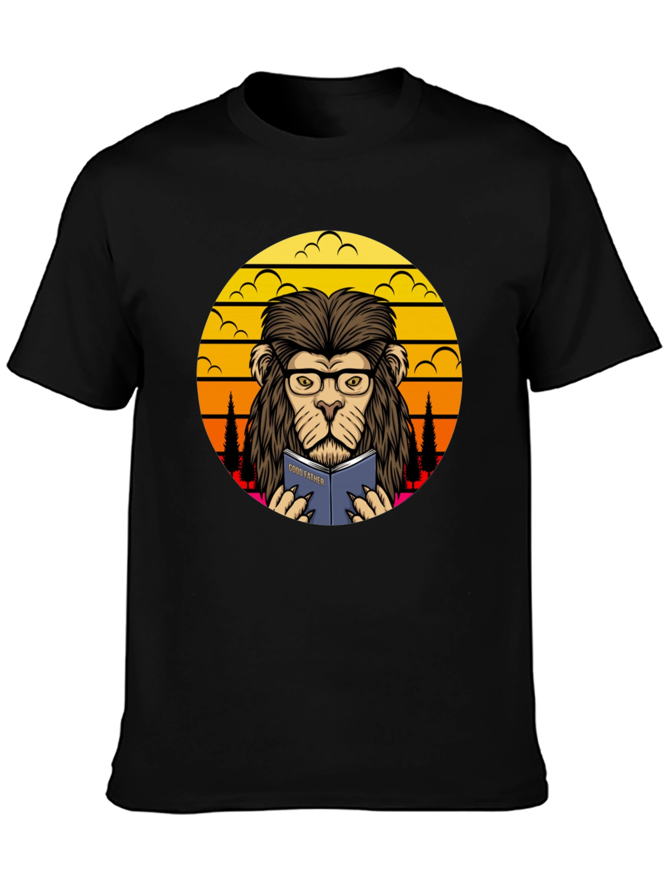 Lion Godfather Book T-Shirt