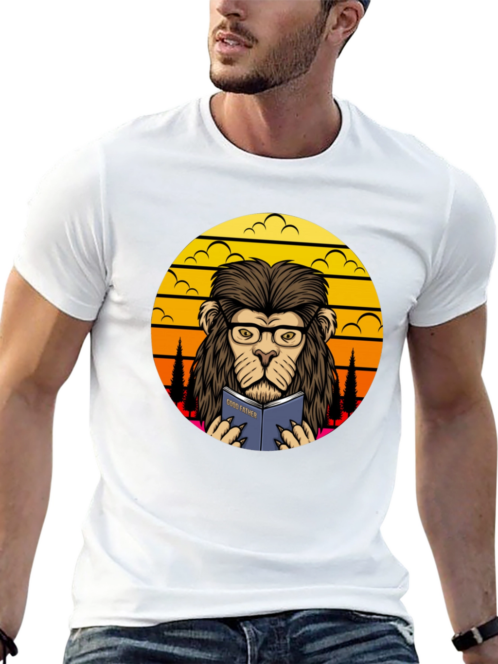 Lion Godfather Book T-Shirt