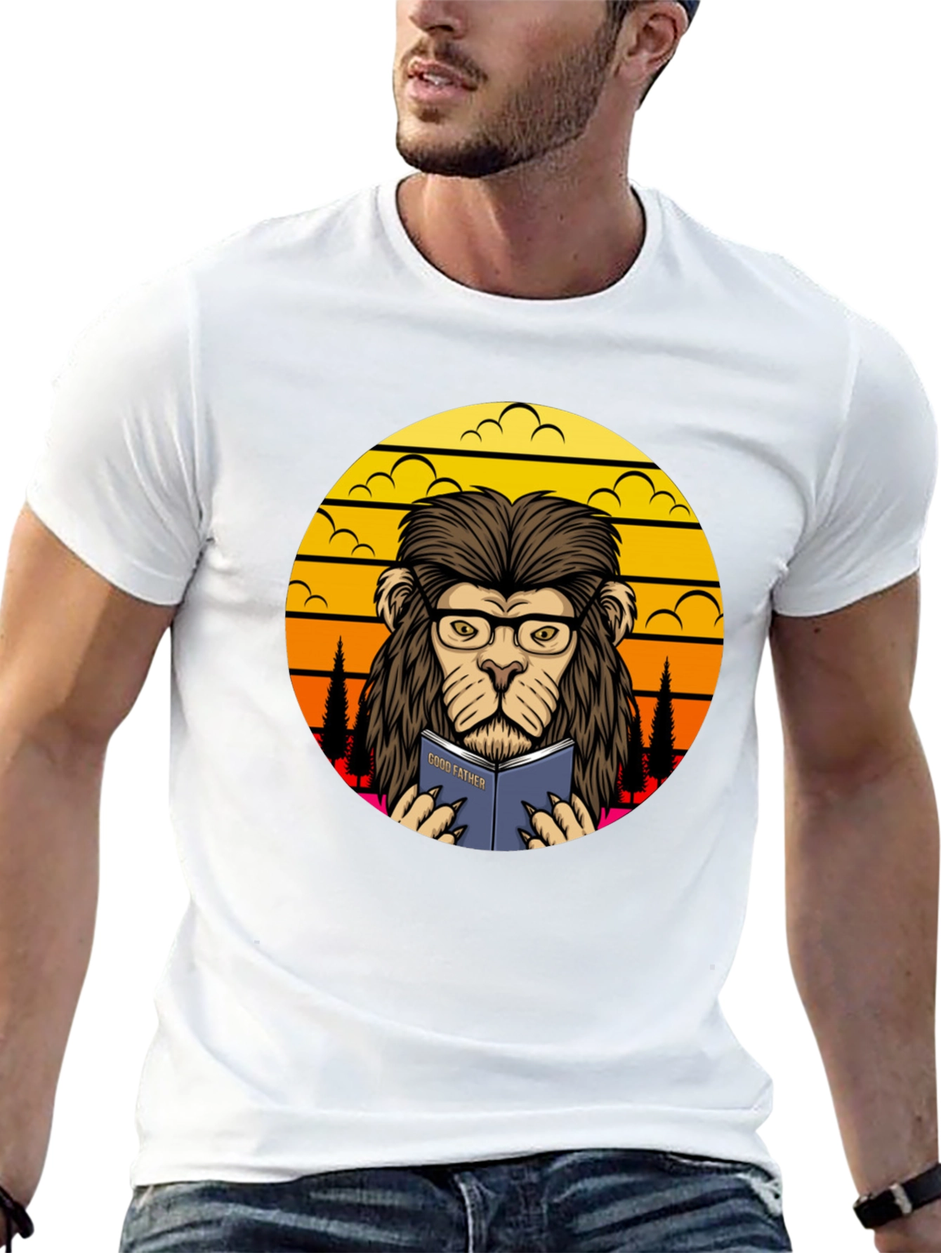 Lion Godfather Book T-Shirt