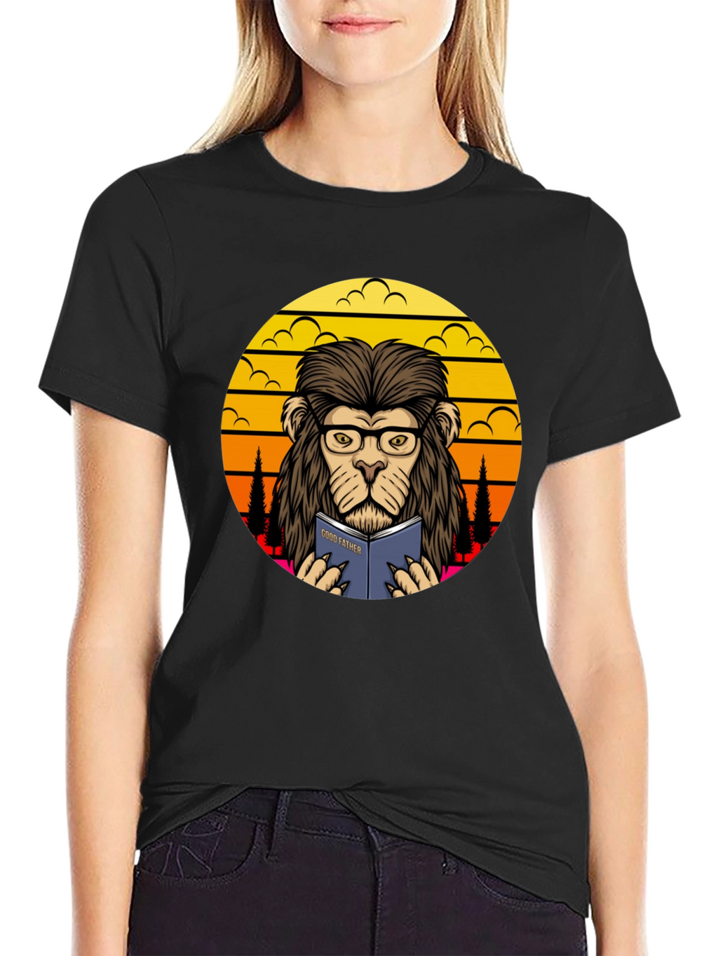 Lion Godfather Book T-Shirt
