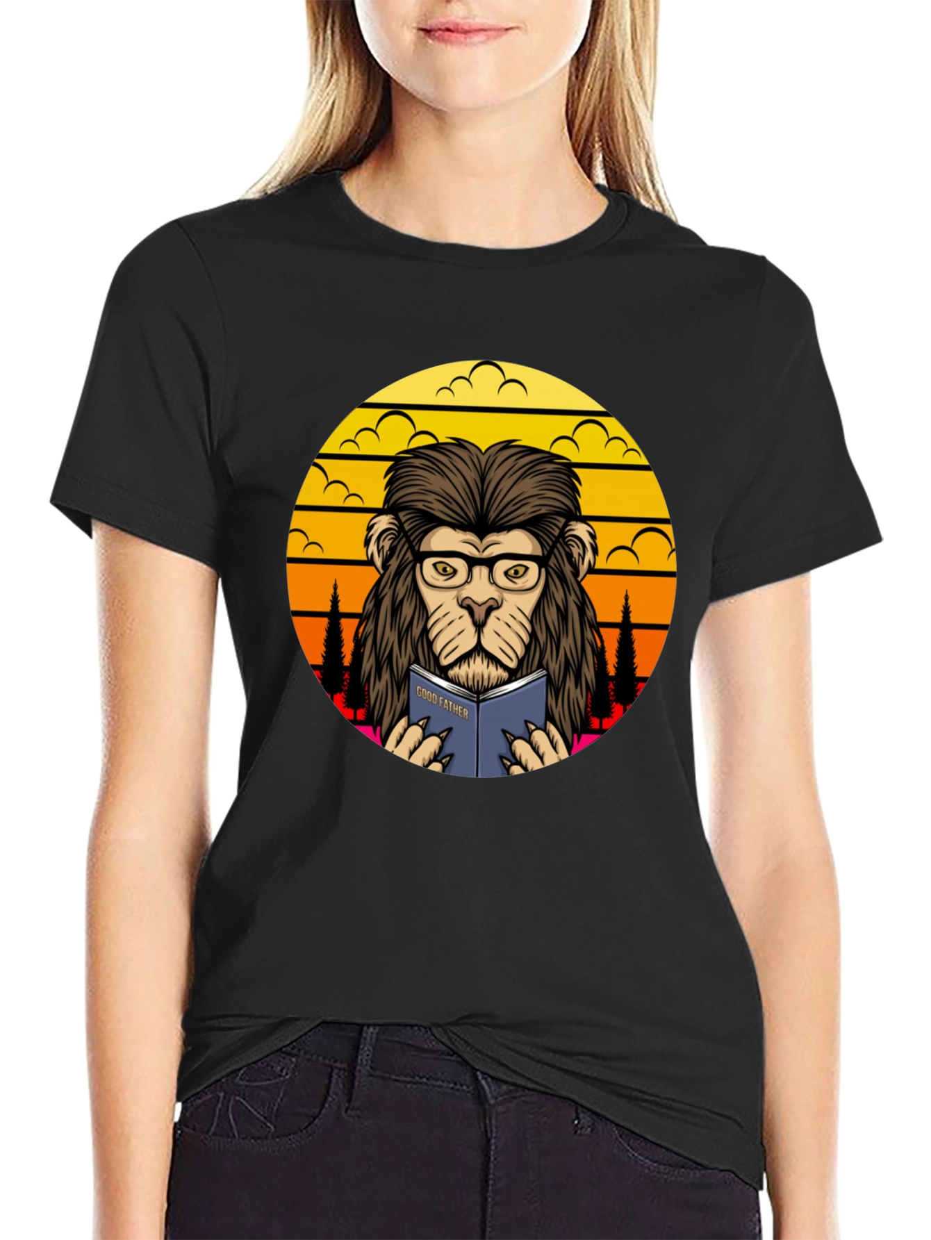 Lion Godfather Book T-Shirt