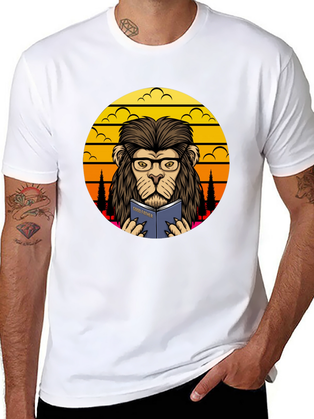 Lion Godfather Book T-Shirt