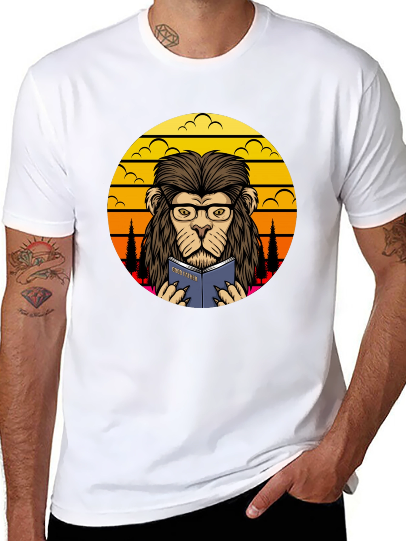 Lion Godfather Book T-Shirt