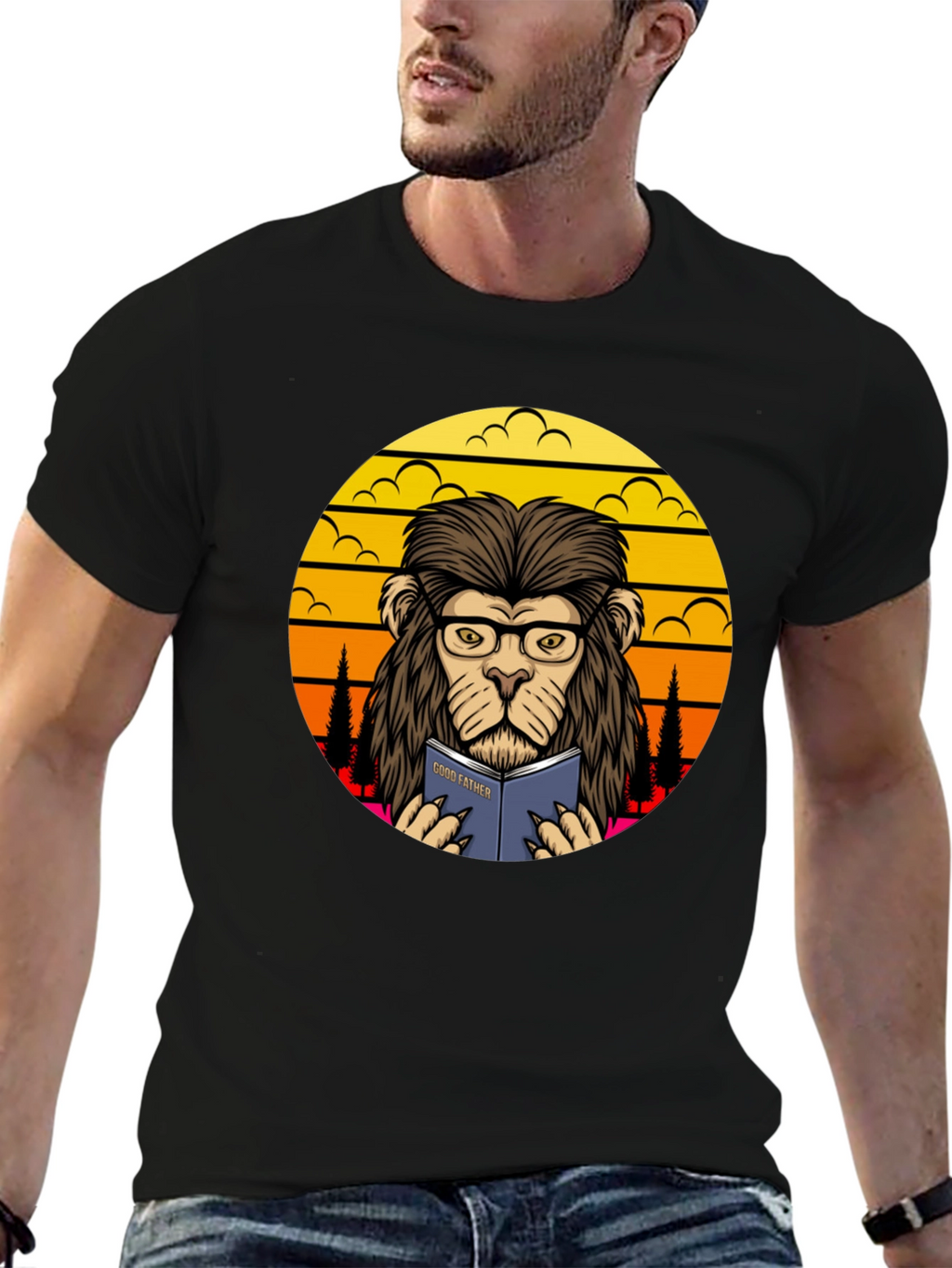 Lion Godfather Book T-Shirt
