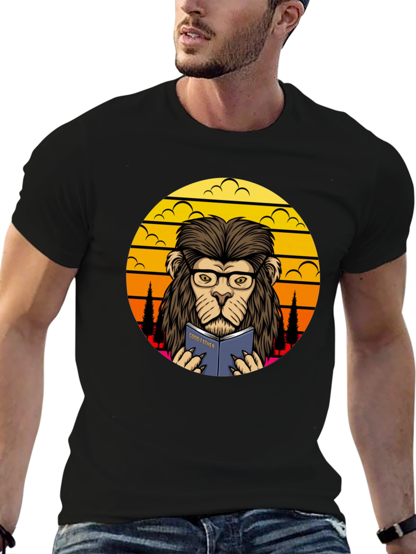 Lion Godfather Book T-Shirt