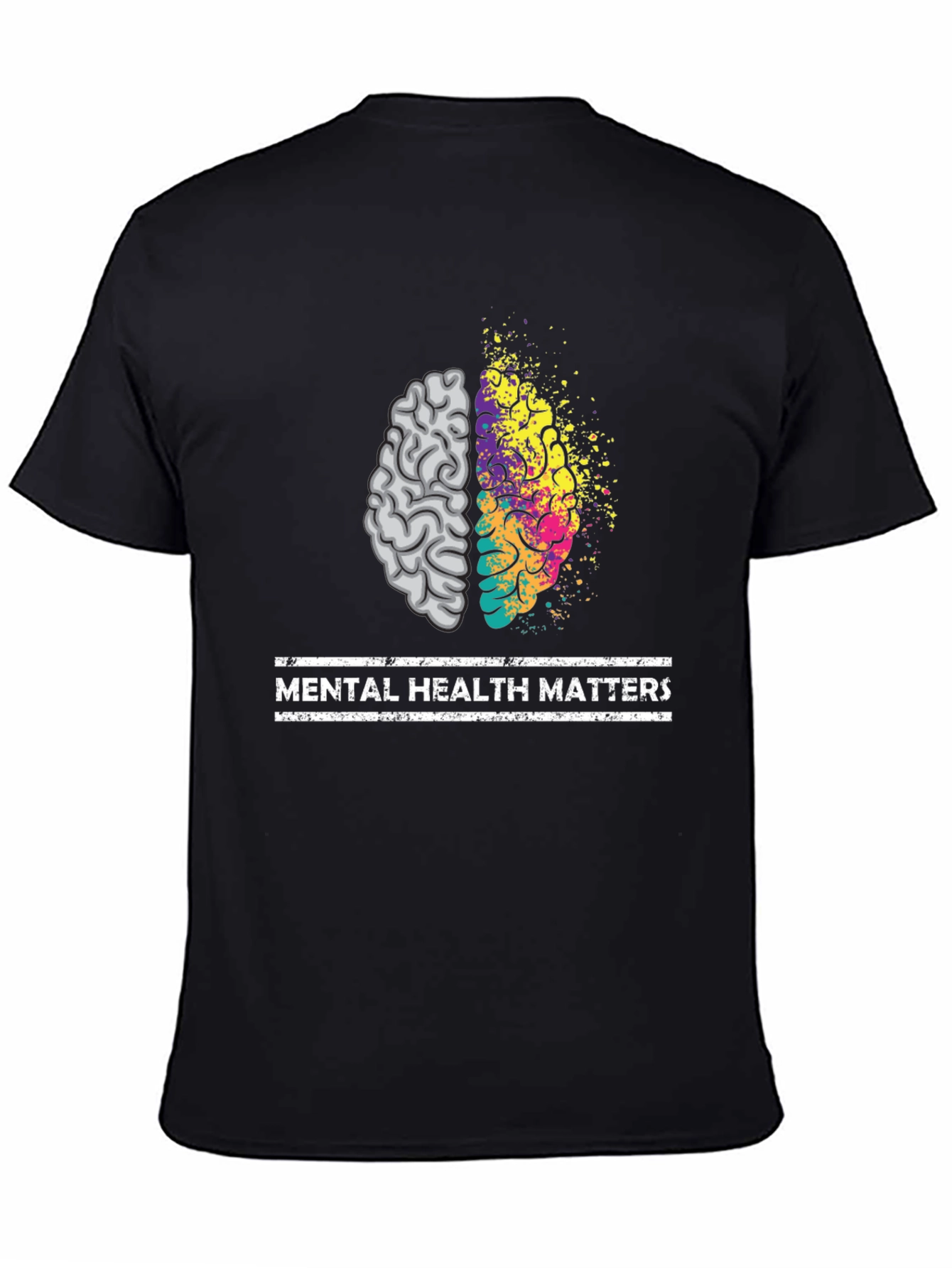 Mental Health Matters Brain Graphic Tee - Unisex