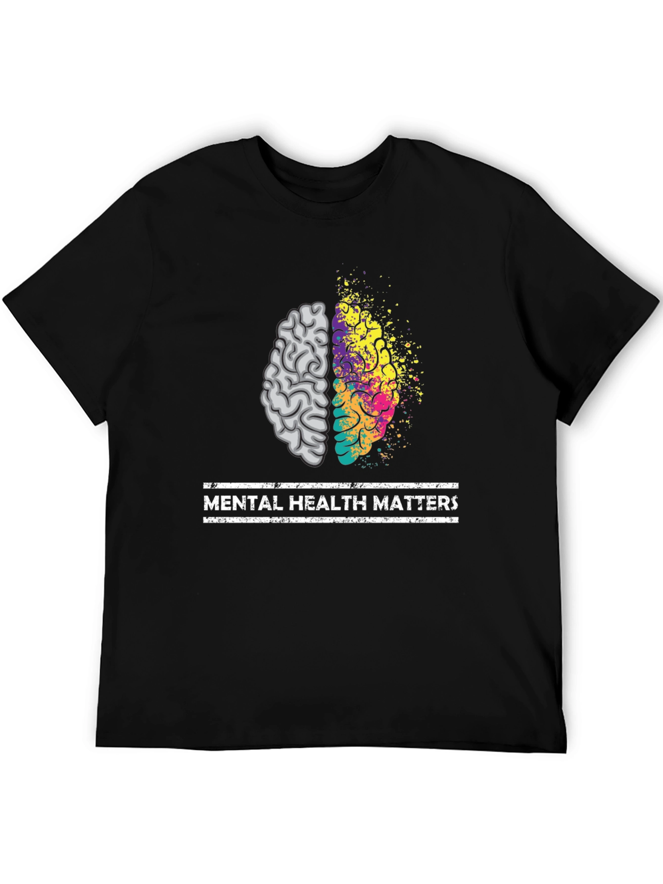Mental Health Matters Brain Graphic Tee - Unisex