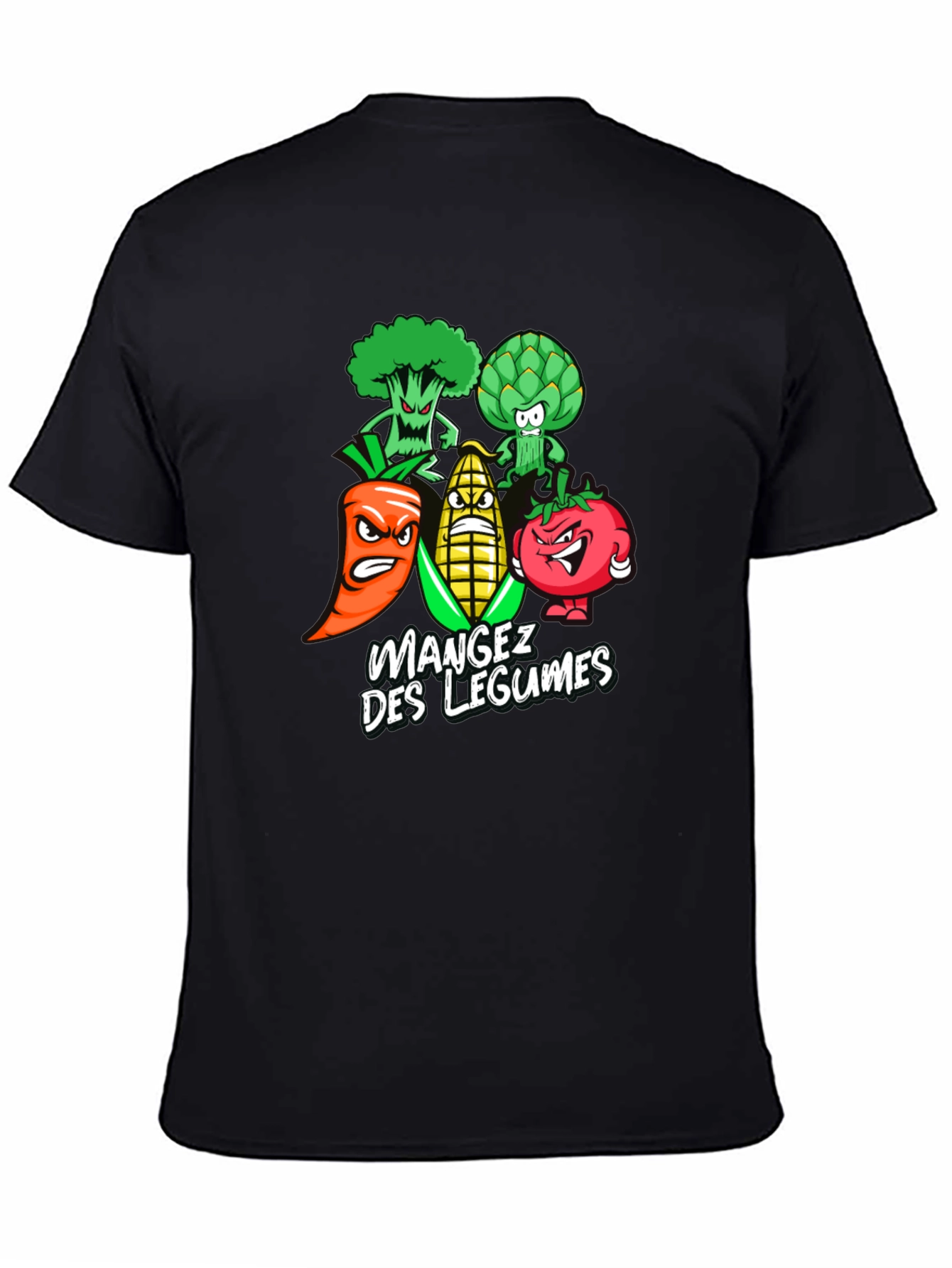 Eat Your Vegetables T-Shirt - Funny Cartoon Veggies Tee