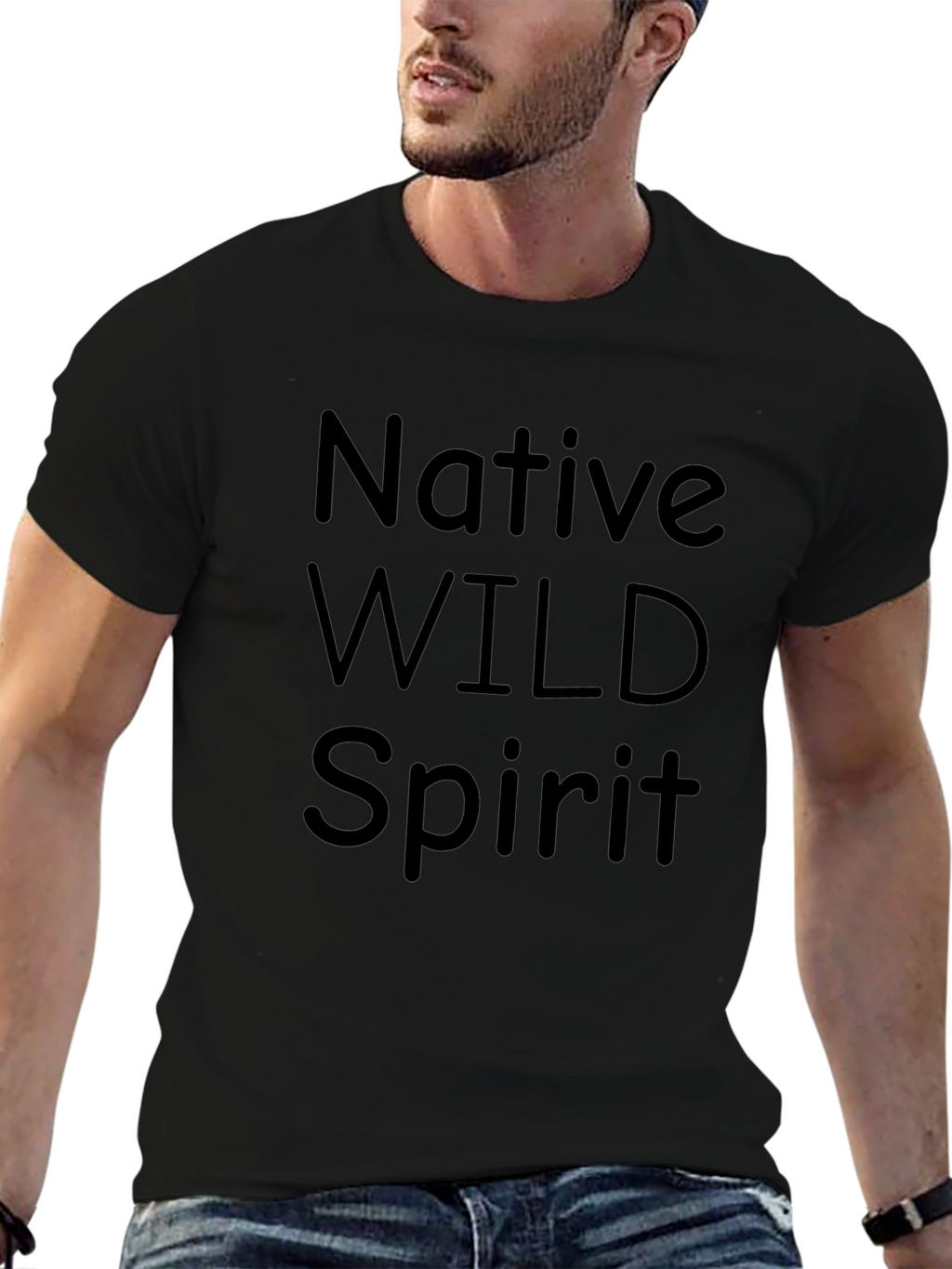 Native Wild Spirit Black T-Shirt