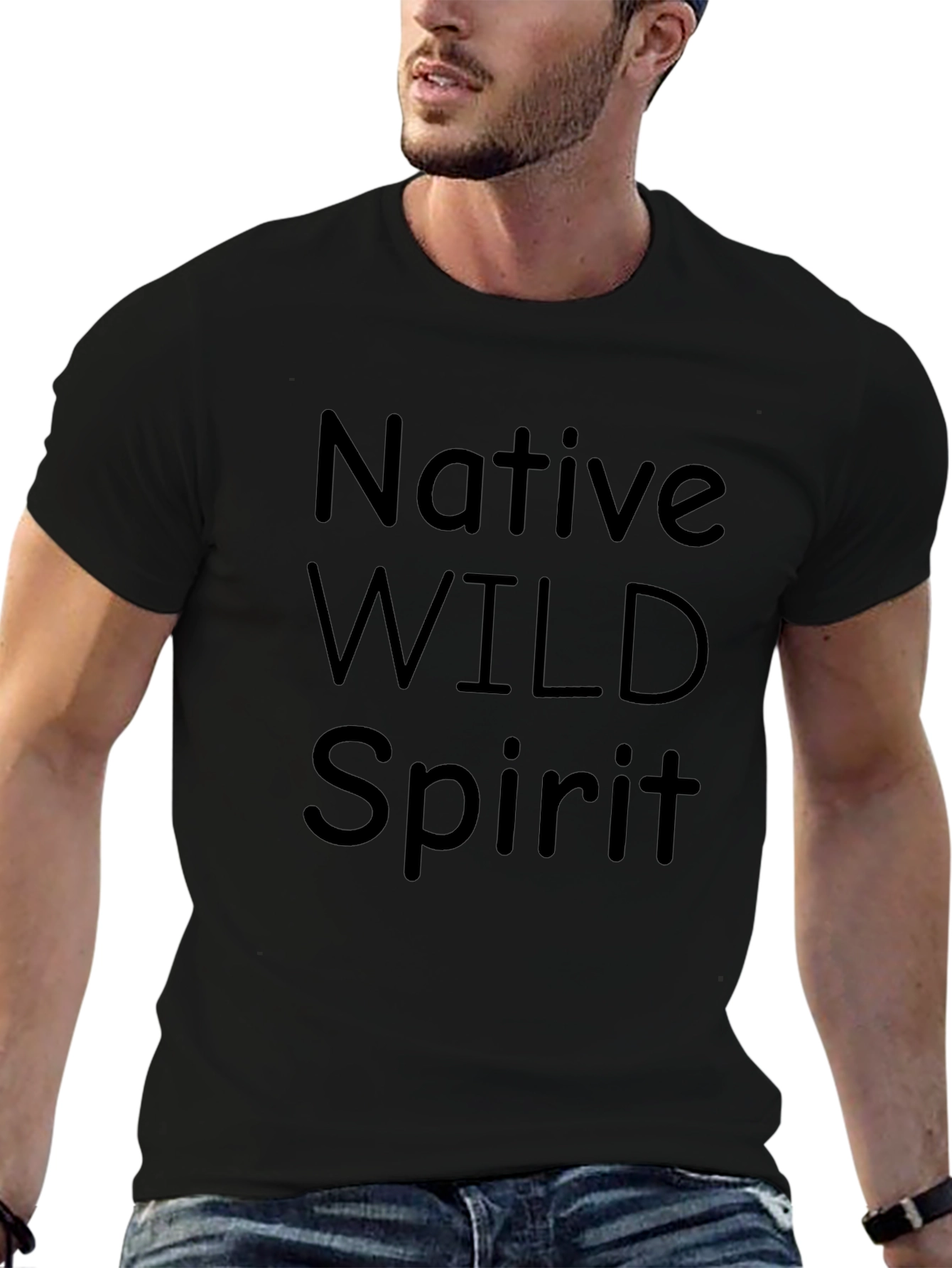 Native Wild Spirit Black T-Shirt
