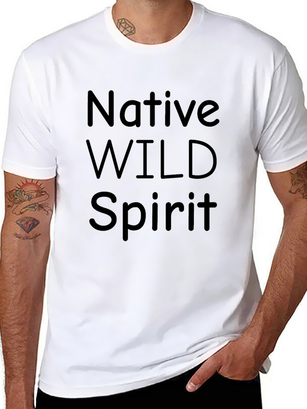 Native Wild Spirit Black T-Shirt