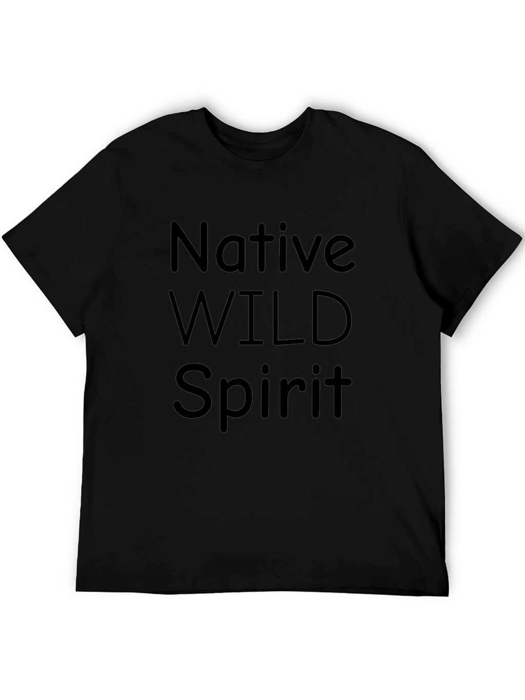Native Wild Spirit Black T-Shirt