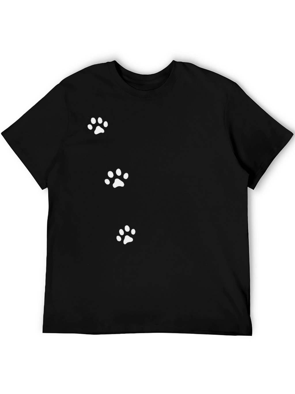 Paw Print T-Shirt - Casual Cotton Tee