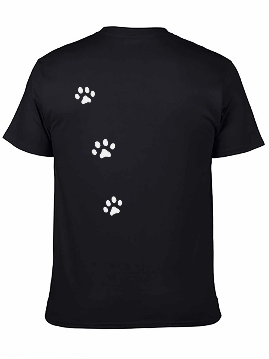 Paw Print T-Shirt - Casual Cotton Tee